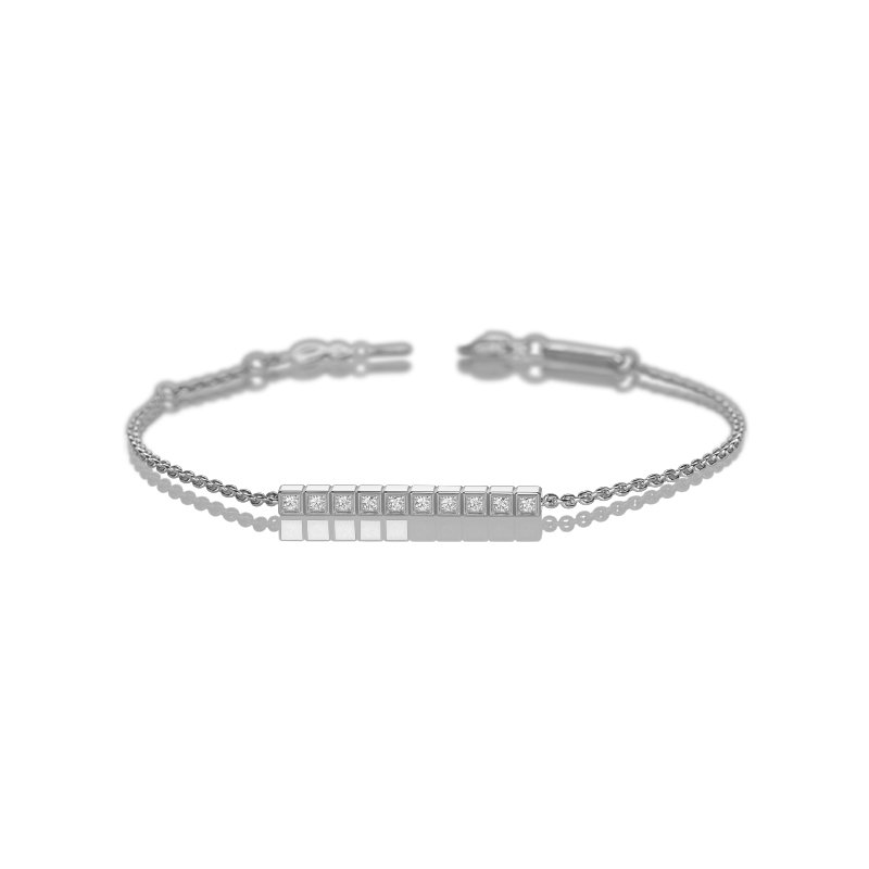 Bracelet Chopard Ice Cube Pure en or blanc et diamants