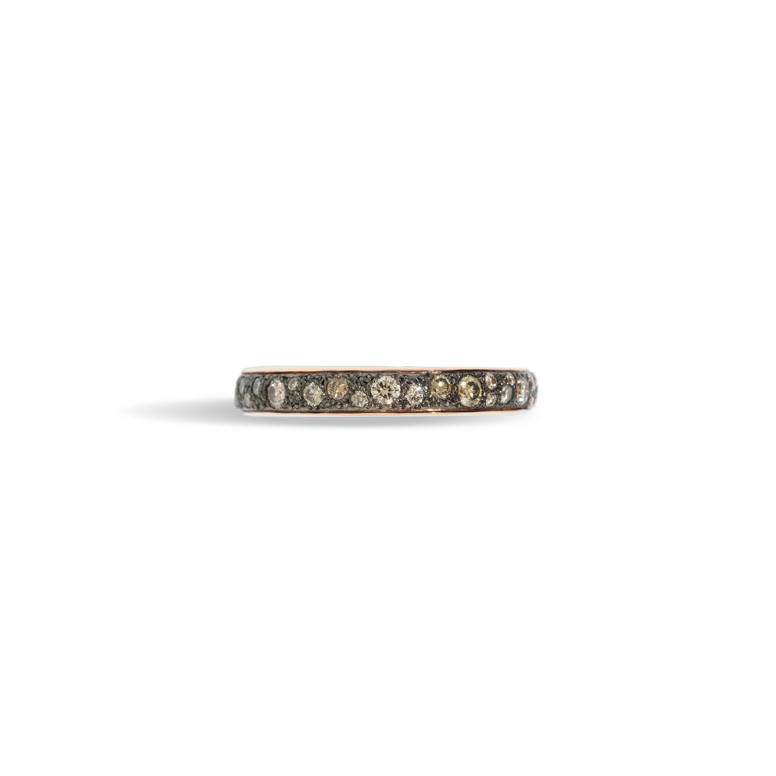 Bague Pomellato Iconica en or rose et diamants bruns