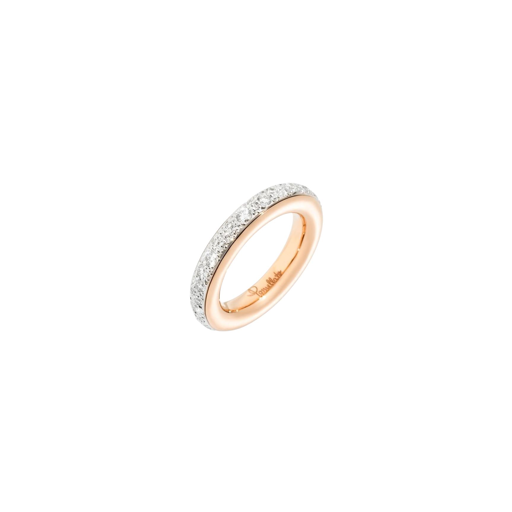 Bague Pomellato Iconica en or rose et diamants