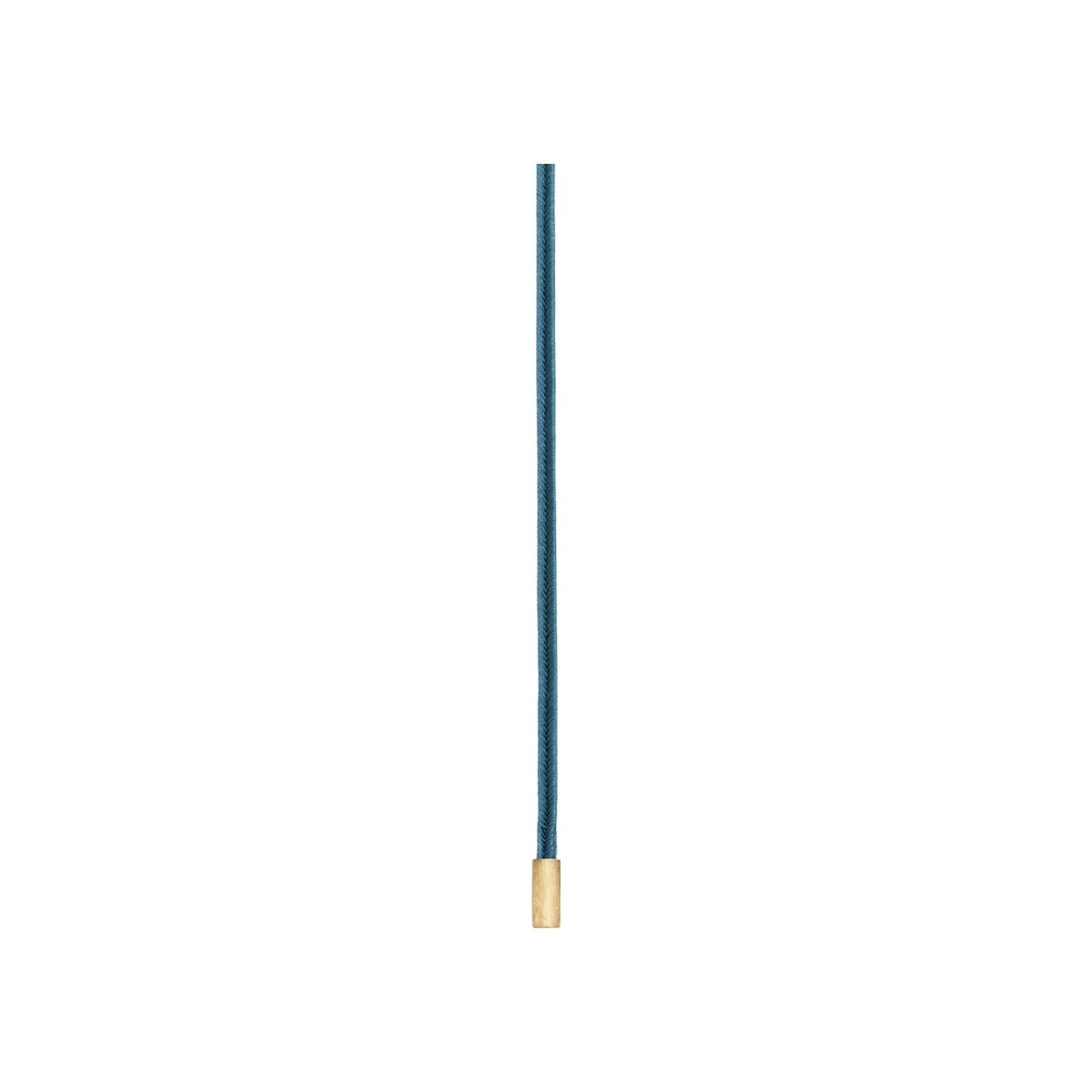Collier Ole Lynggaard Design Double lien en soie embouts or 18 carats, couleur bleue