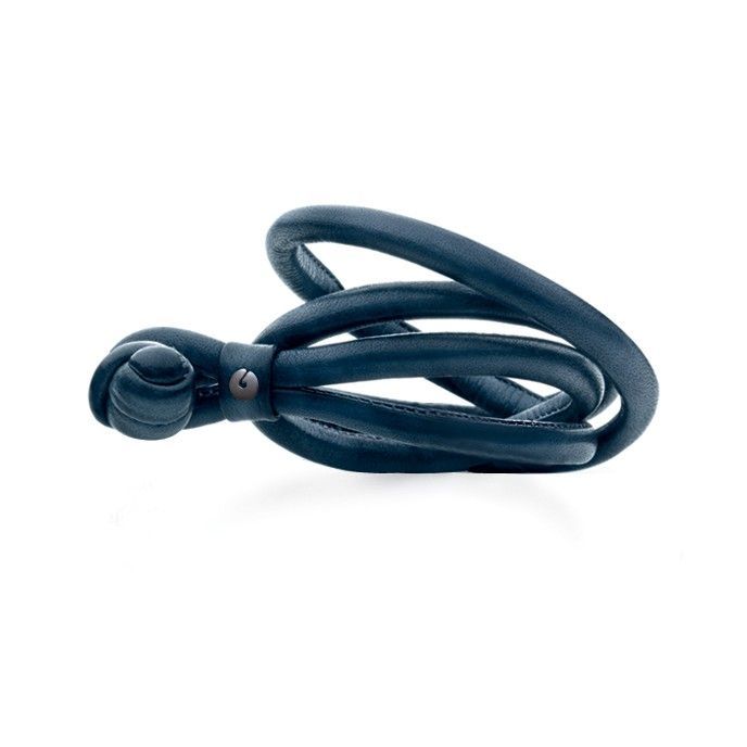 Bracelet Ole Lynggaard en cuir bleu