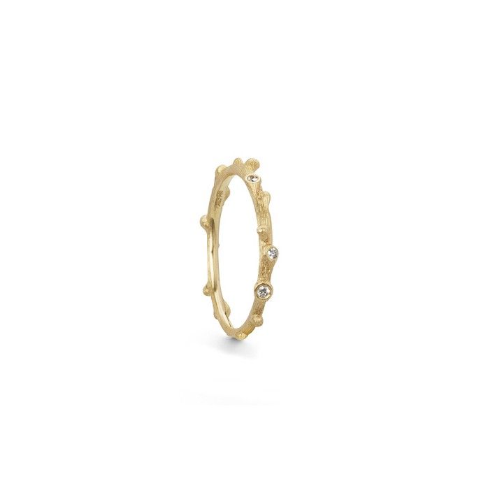 Bague Ole Lynggaard Nature en or jaune et diamants