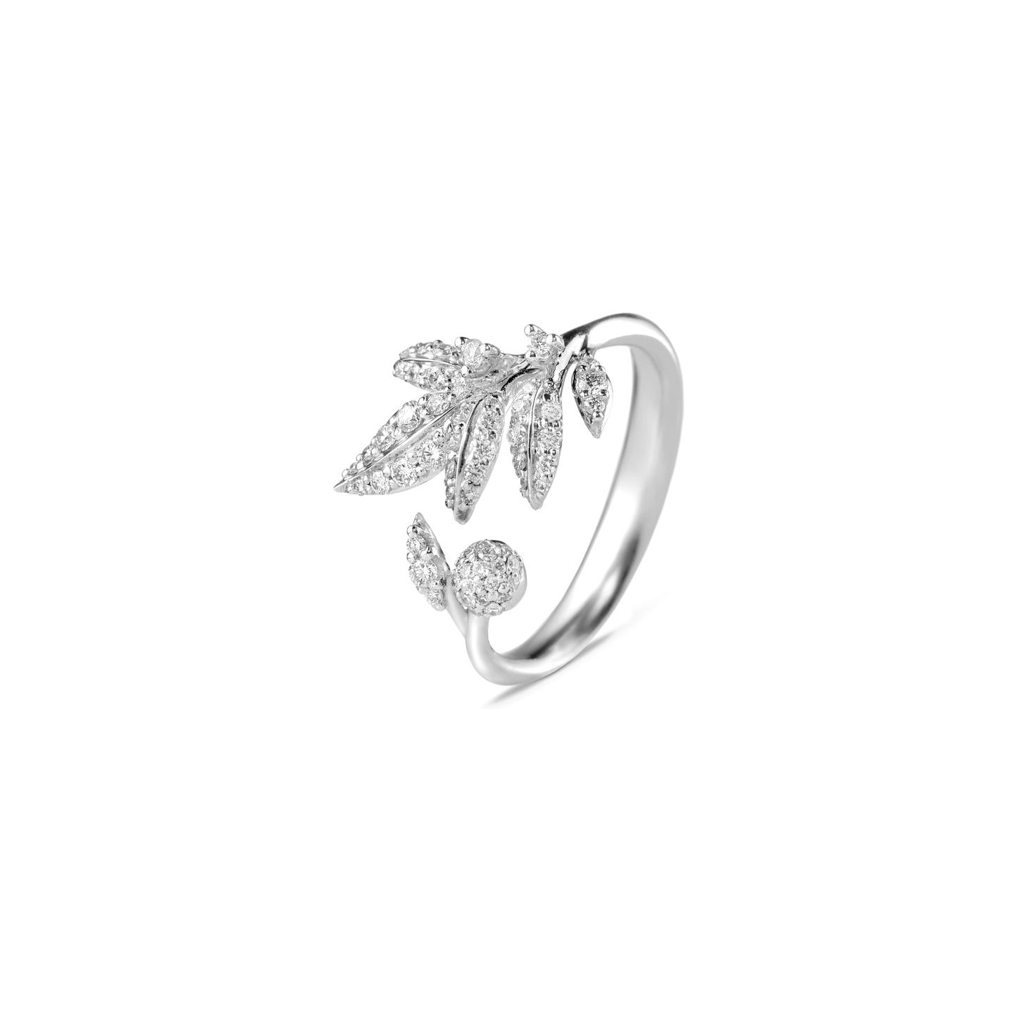 Bague Ole Lynggaard Winter frost en or blanc et diamants