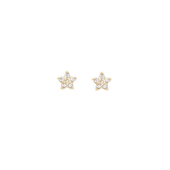 Boucles d'oreilles Ole Lynggaard Shooting Stars en or rose et 12 diamants