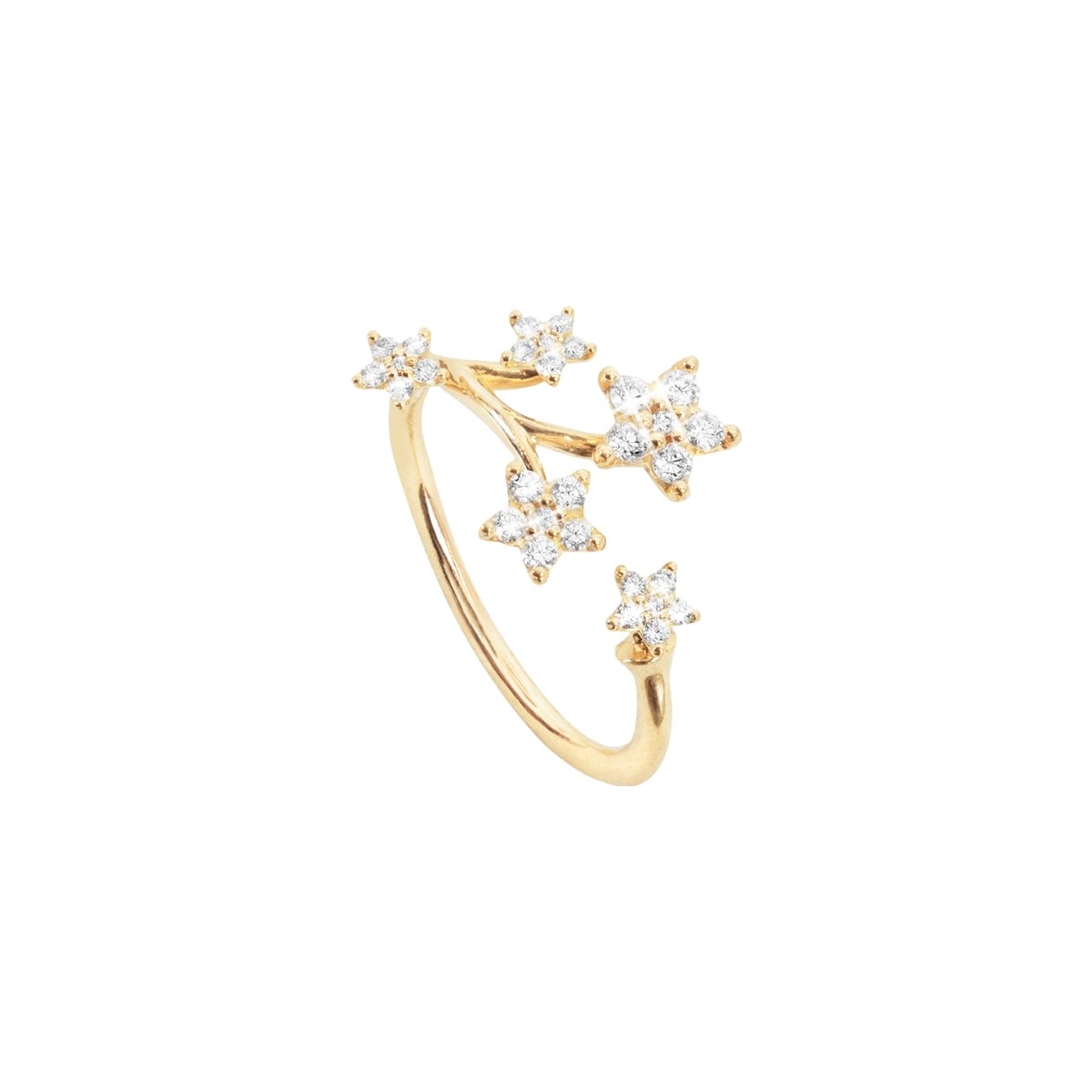 Bague Ole Lynggaard Shooting Stars en or jaune et diamants