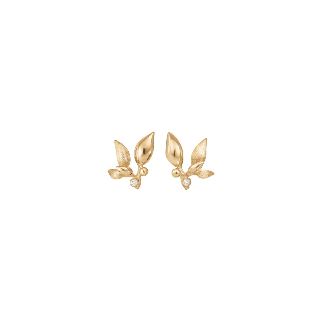 Boucles d'oreilles Ole Lynggaard Forest en or jaune et diamants