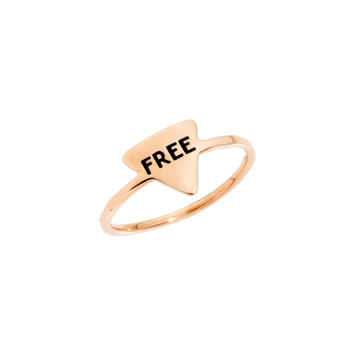 Bague DoDo Free En Or Rose - Or Rose 375/1000ème - Rose