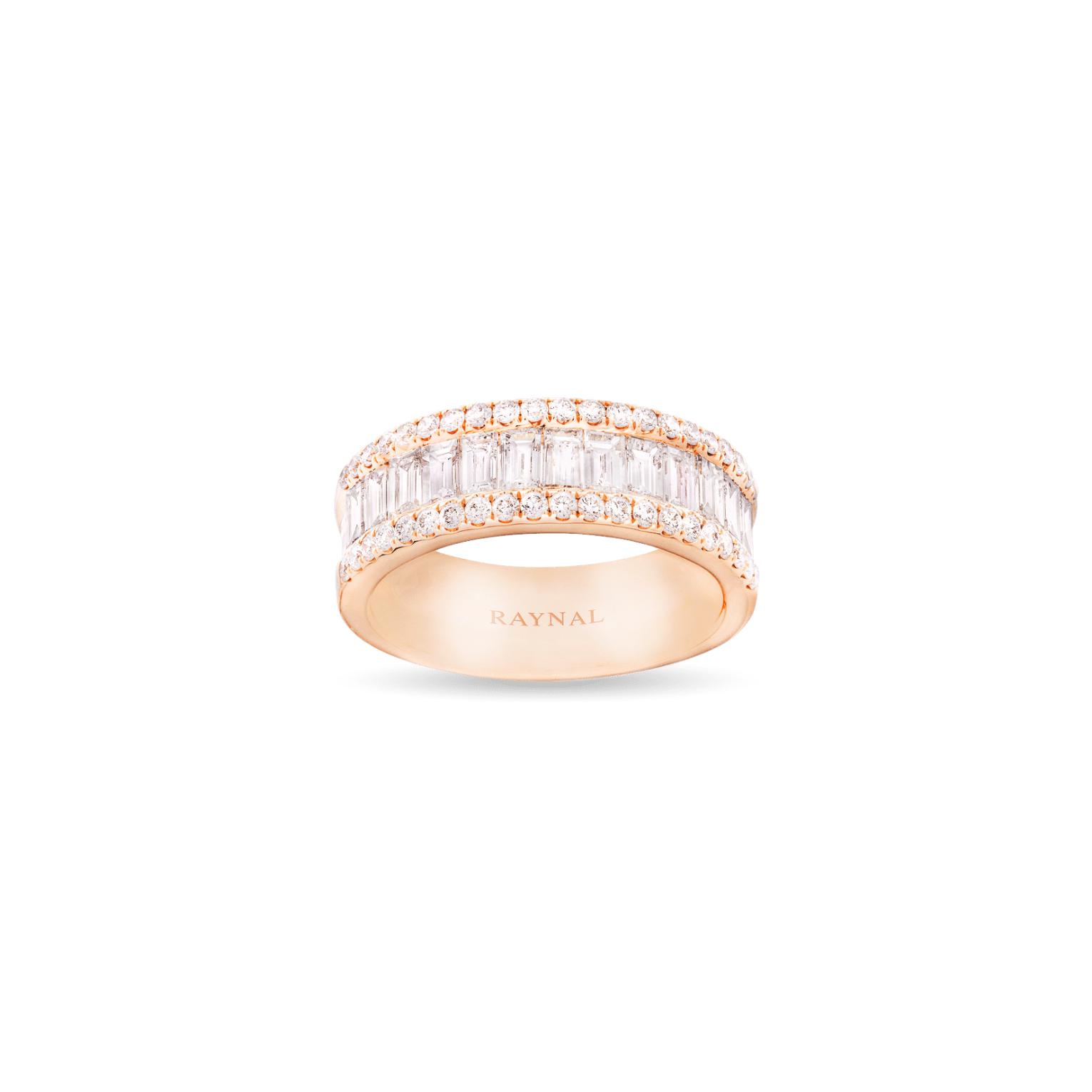 Alliance Raynal Hera en or rose et diamants