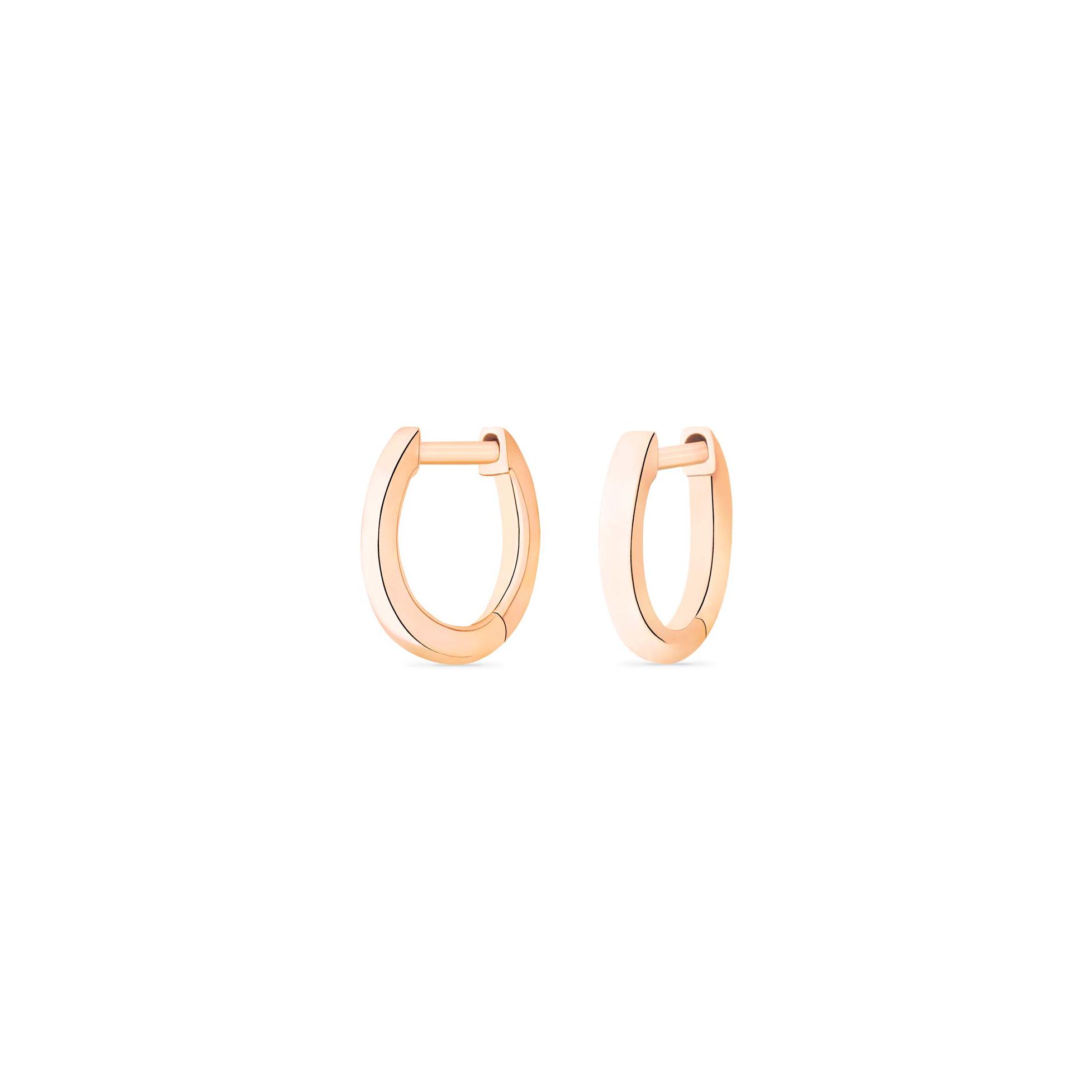 Boucles d'oreilles Ginette NY HOOPS mini créoles en or rose