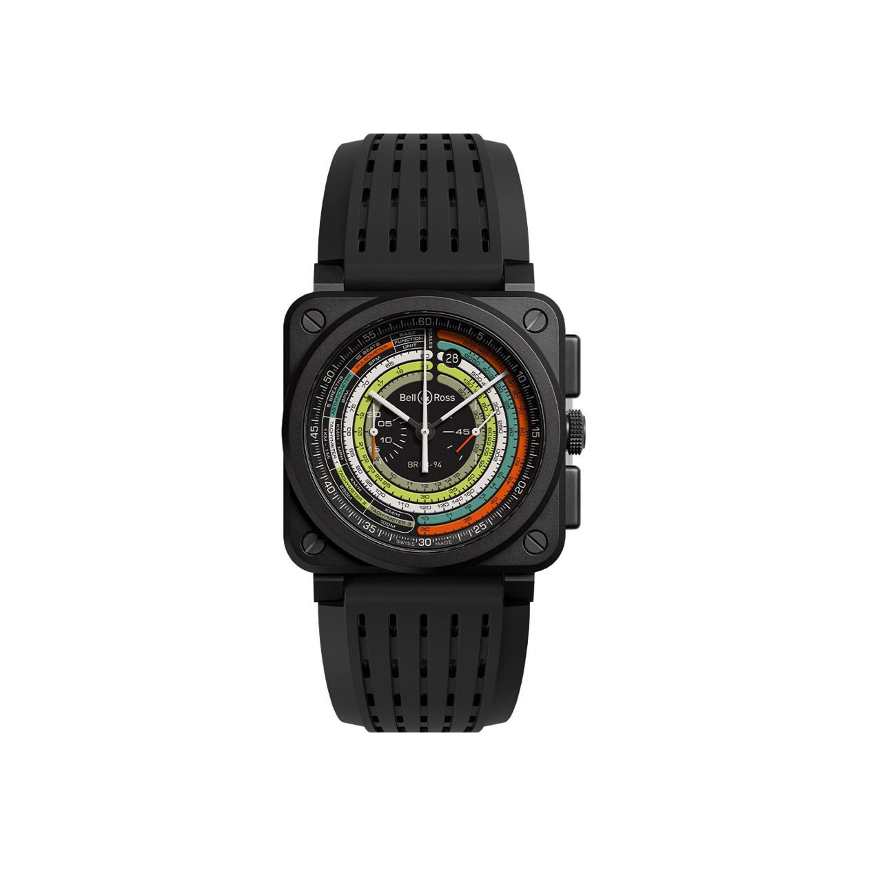 Montre Bell & Ross Instruments BR 03-94 Multimeter Édition Limitée bracelet Caoutchouc BR0394-SW-CE/SRB