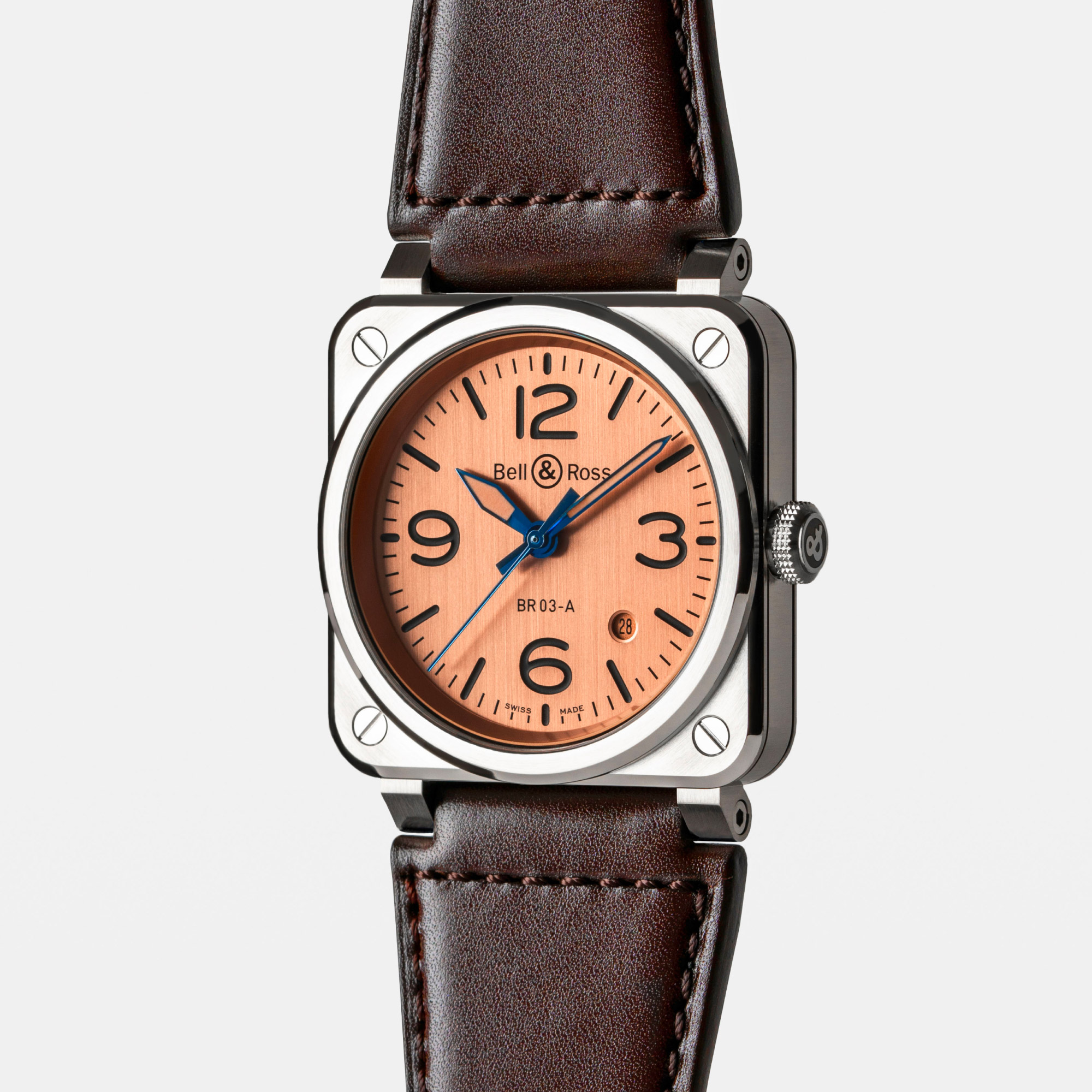 Montre Bell & Ross BR-03 Copper bracelet Cuir/Textile BR03A-GB-ST/SCA