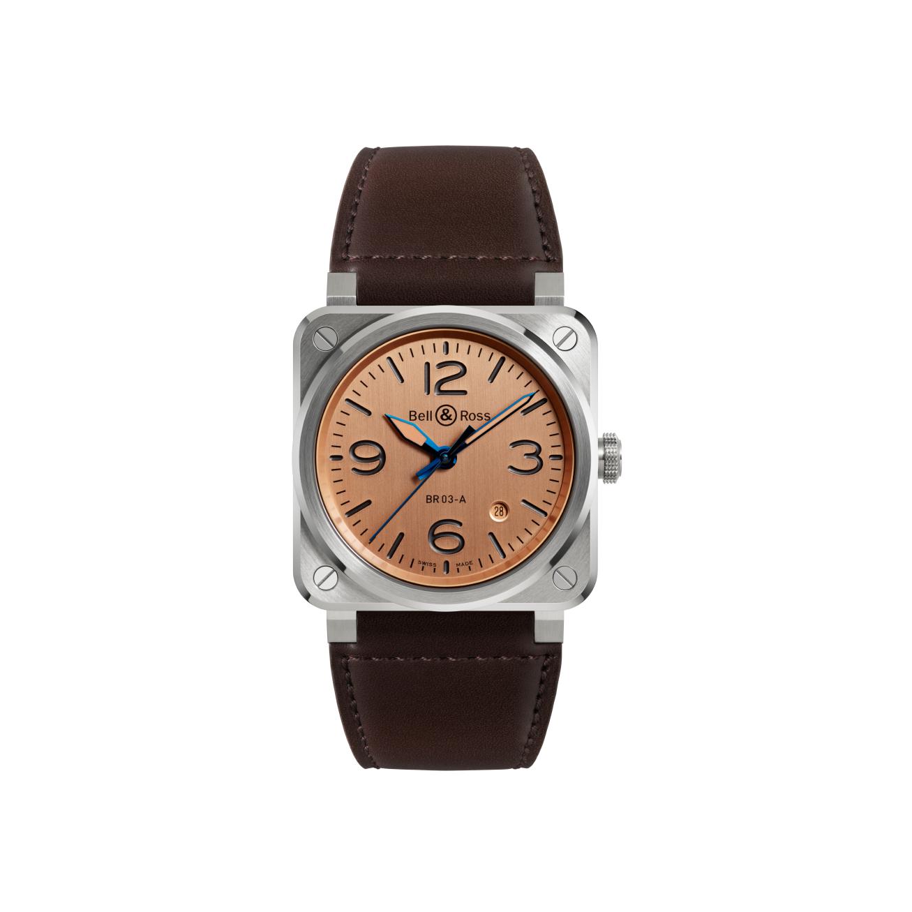 Montre Bell & Ross BR-03 Copper bracelet Cuir/Textile BR03A-GB-ST/SCA