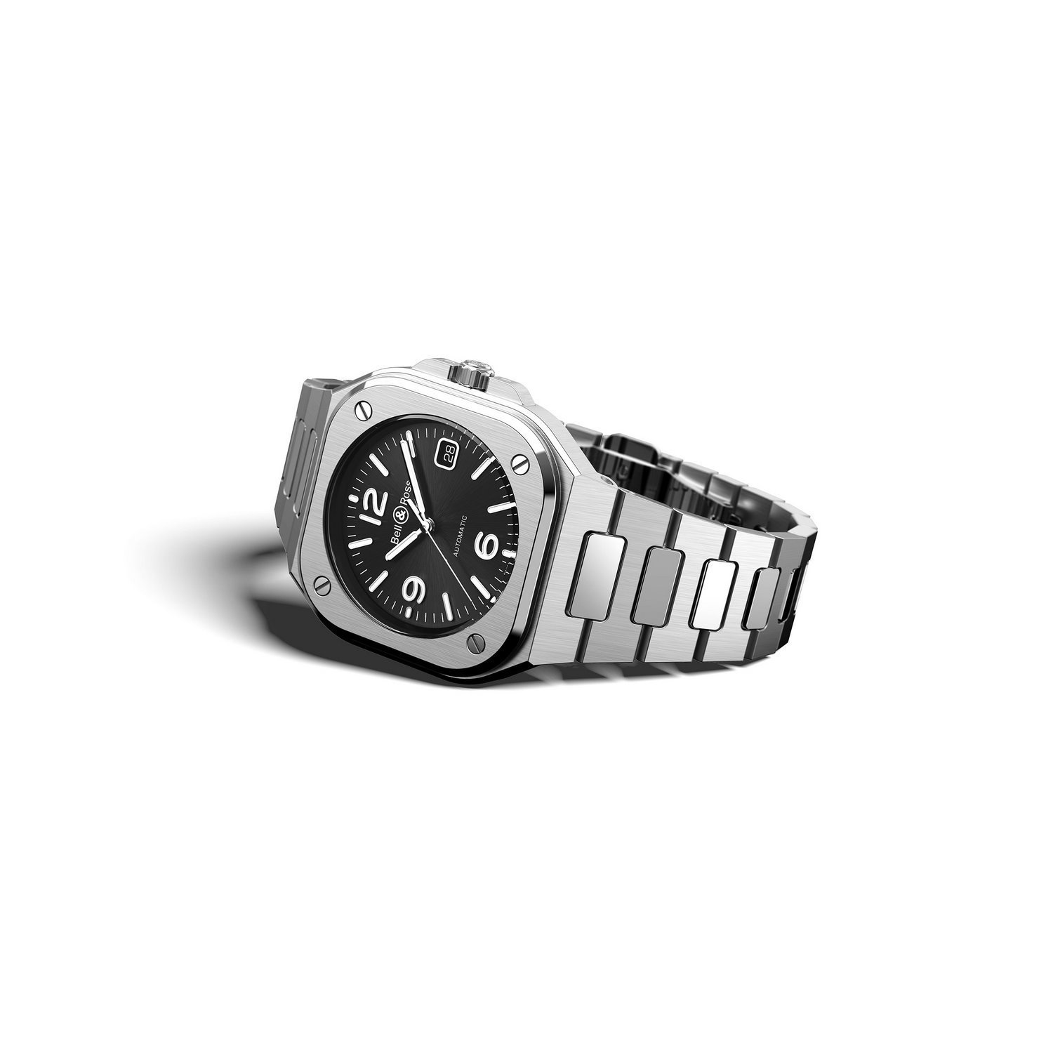 Montre Bell & Ross BR-05 Black Steel bracelet Acier BR05A-BL-ST/SST