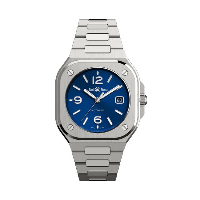 Montre Bell & Ross BR-05 Blue Steel bracelet Acier BR05A-BLU-ST/SST
