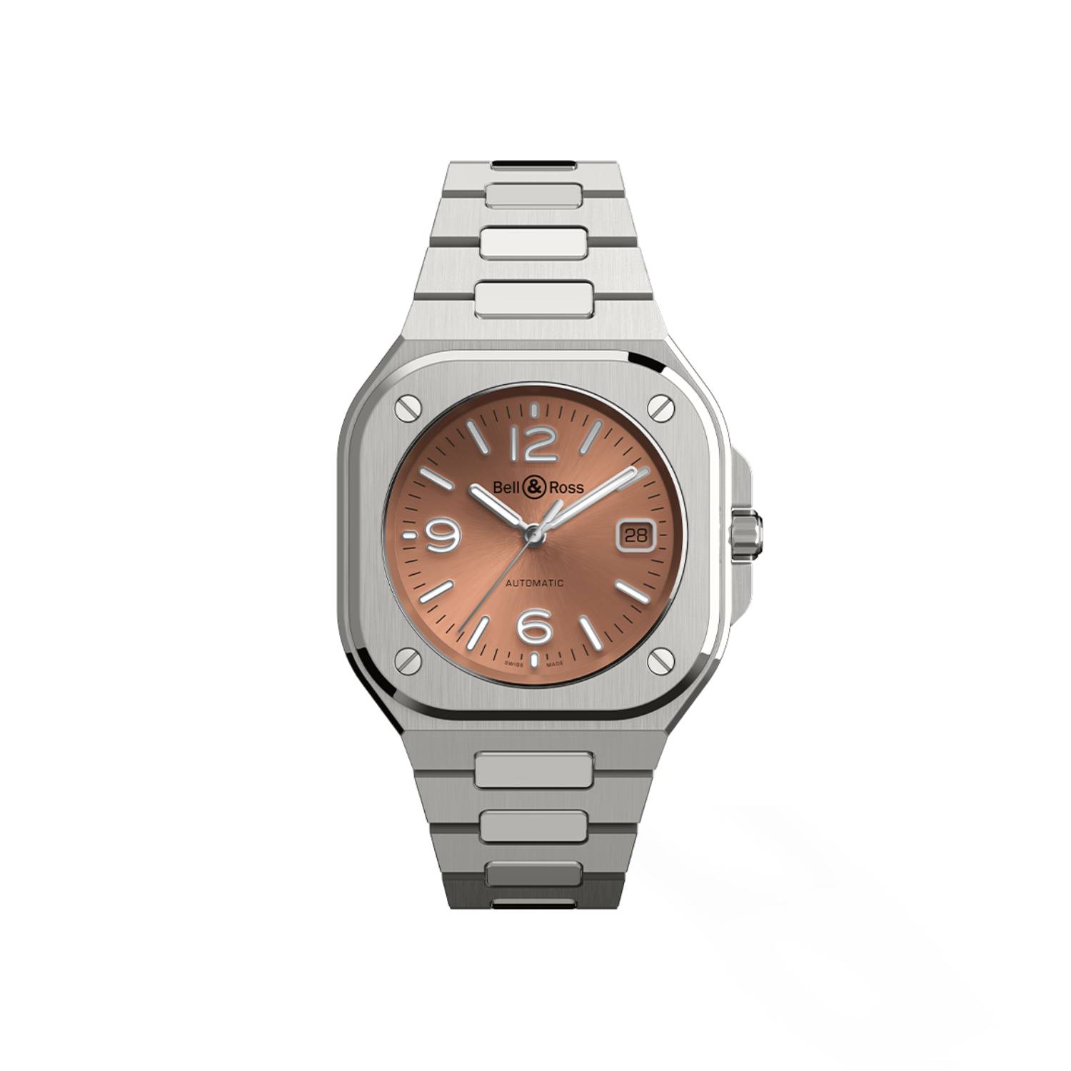 Montre Bell & Ross BR-05 Copper Brown bracelet Acier BR05A-BR-ST/SST