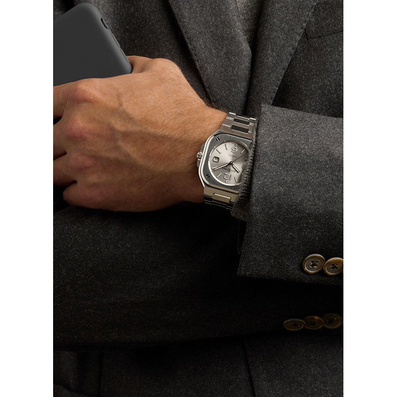 Montre Bell & Ross BR-05 Grey Steel bracelet Acier BR05A-GR-ST/SST