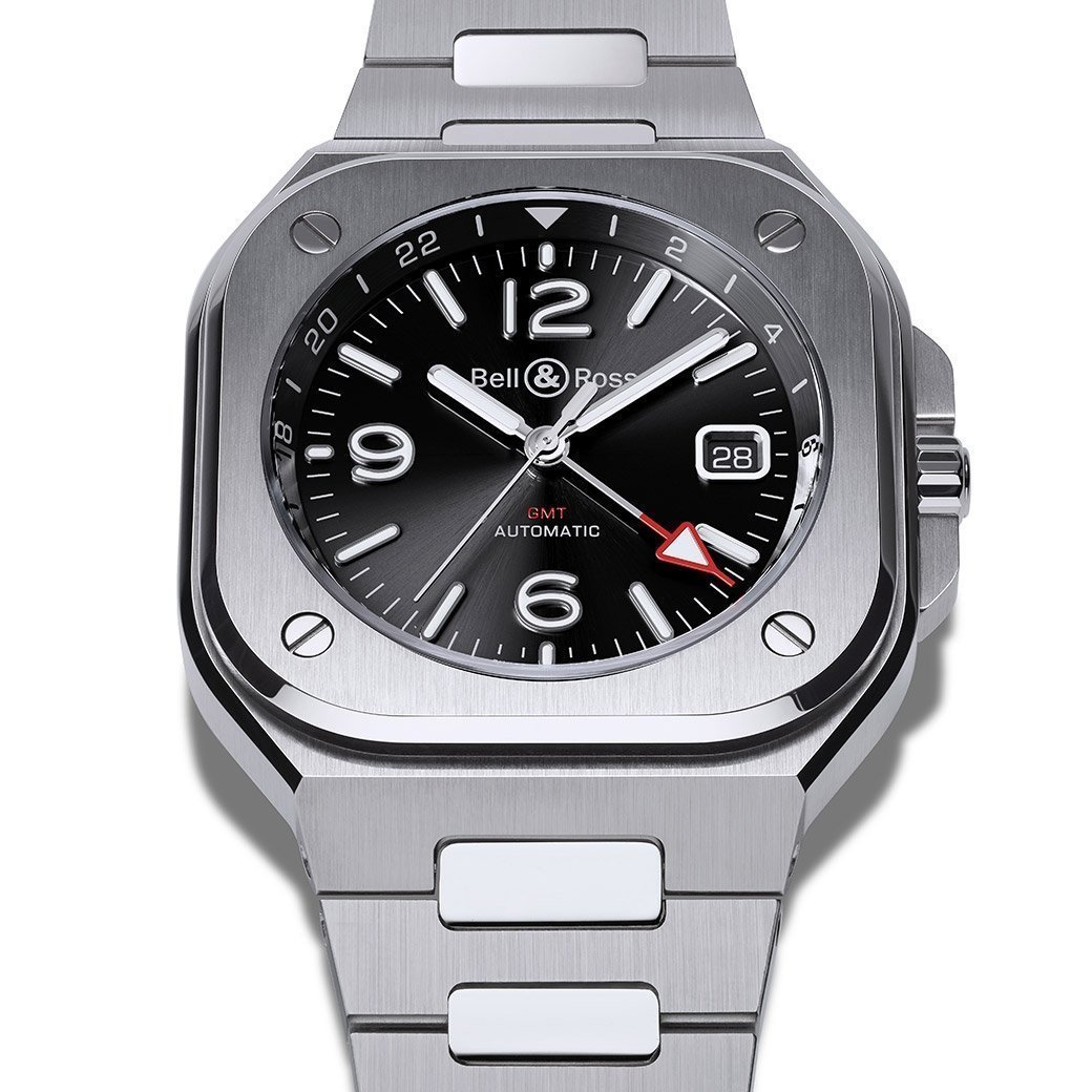 Montre Bell & Ross BR-05 GMT bracelet Acier BR05G-BL-ST/SST