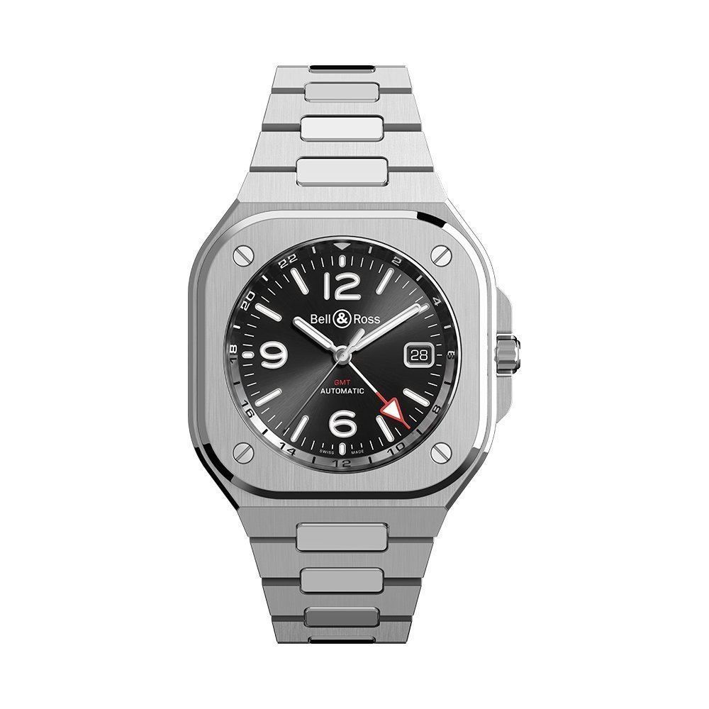 Montre Bell & Ross BR-05 GMT bracelet Acier BR05G-BL-ST/SST