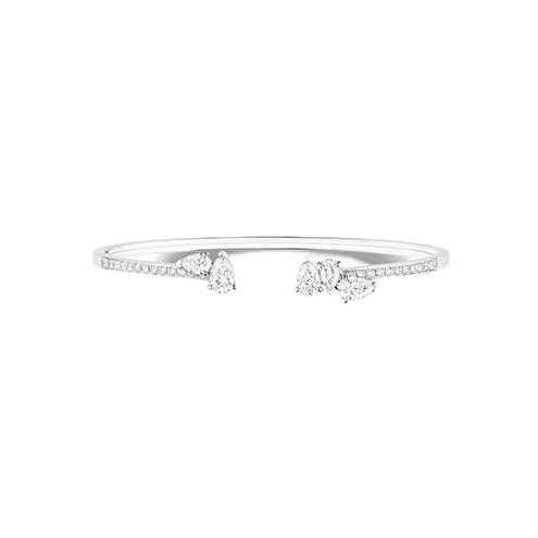 Bracelet Repossi Serti sur Vide en or blanc et diamants