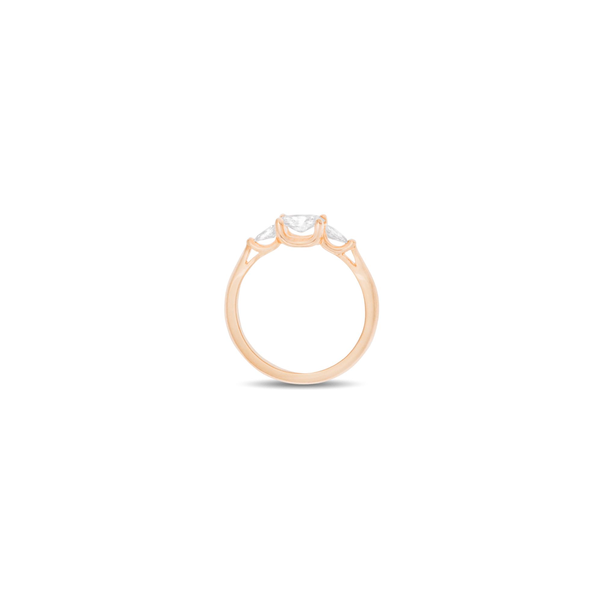 Bague Raynal Ariane en or rose et diamants