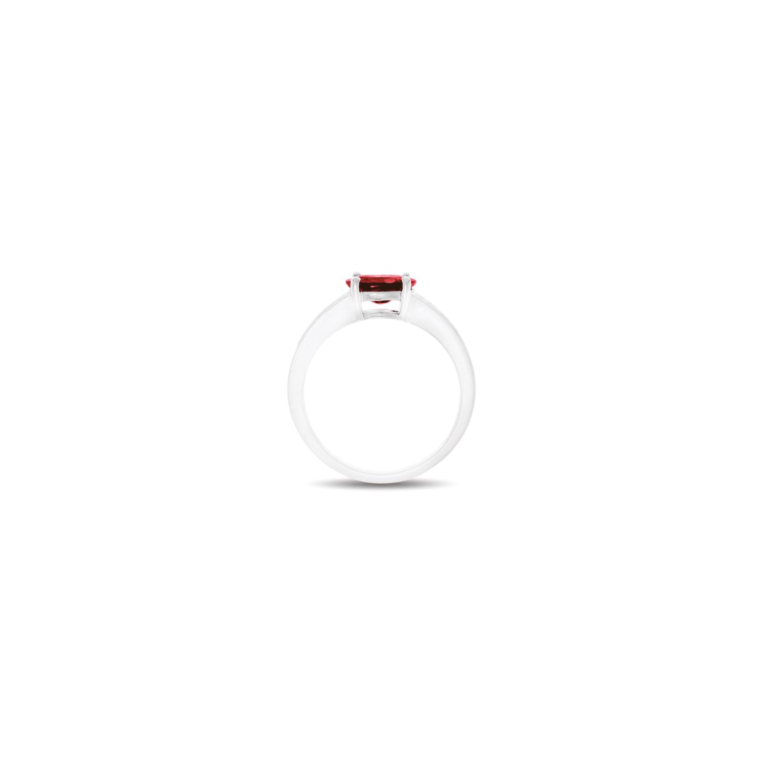 Bague Raynal Arya en or blanc, diamants et rubis