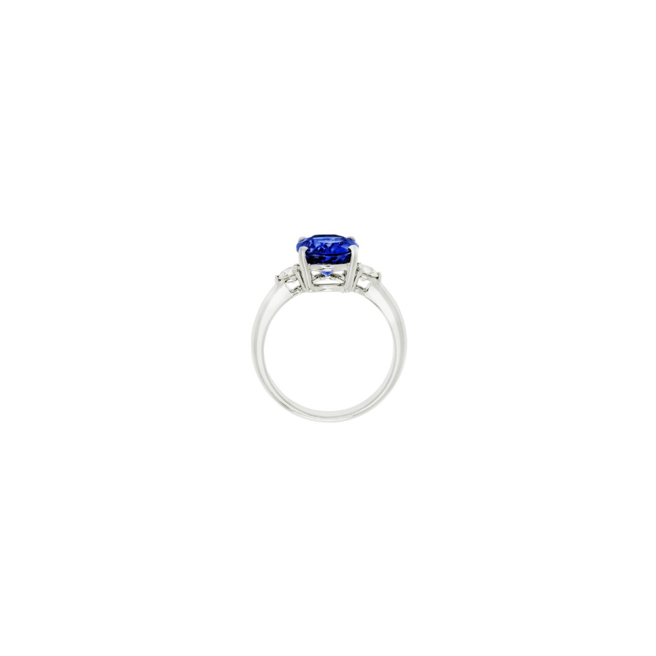 Bague Raynal Doris en or blanc, diamants et tanzanite