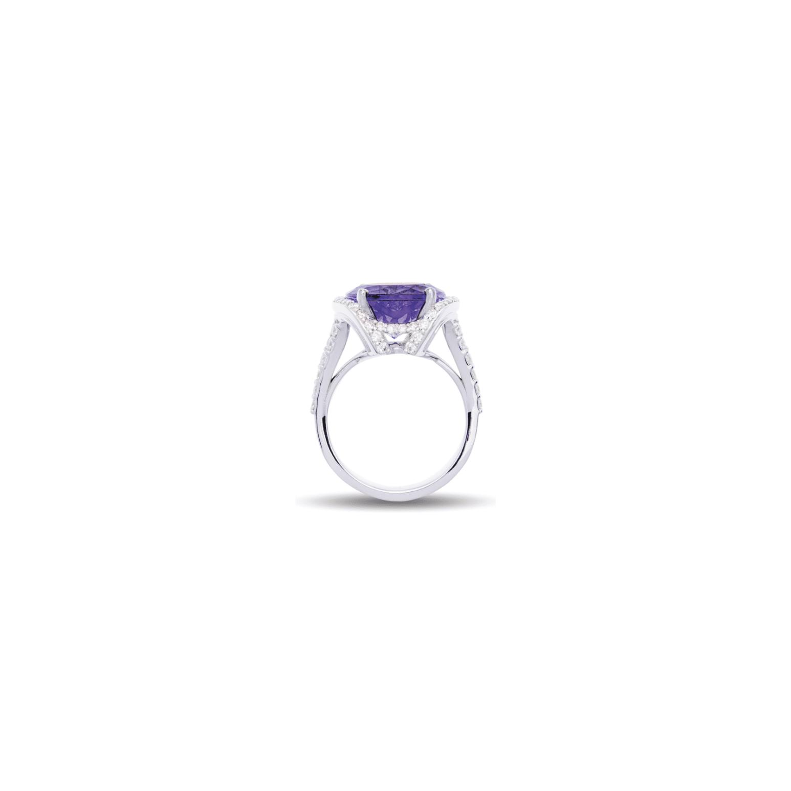 Bague Raynal Sissi en or blanc, diamants et tanzanite