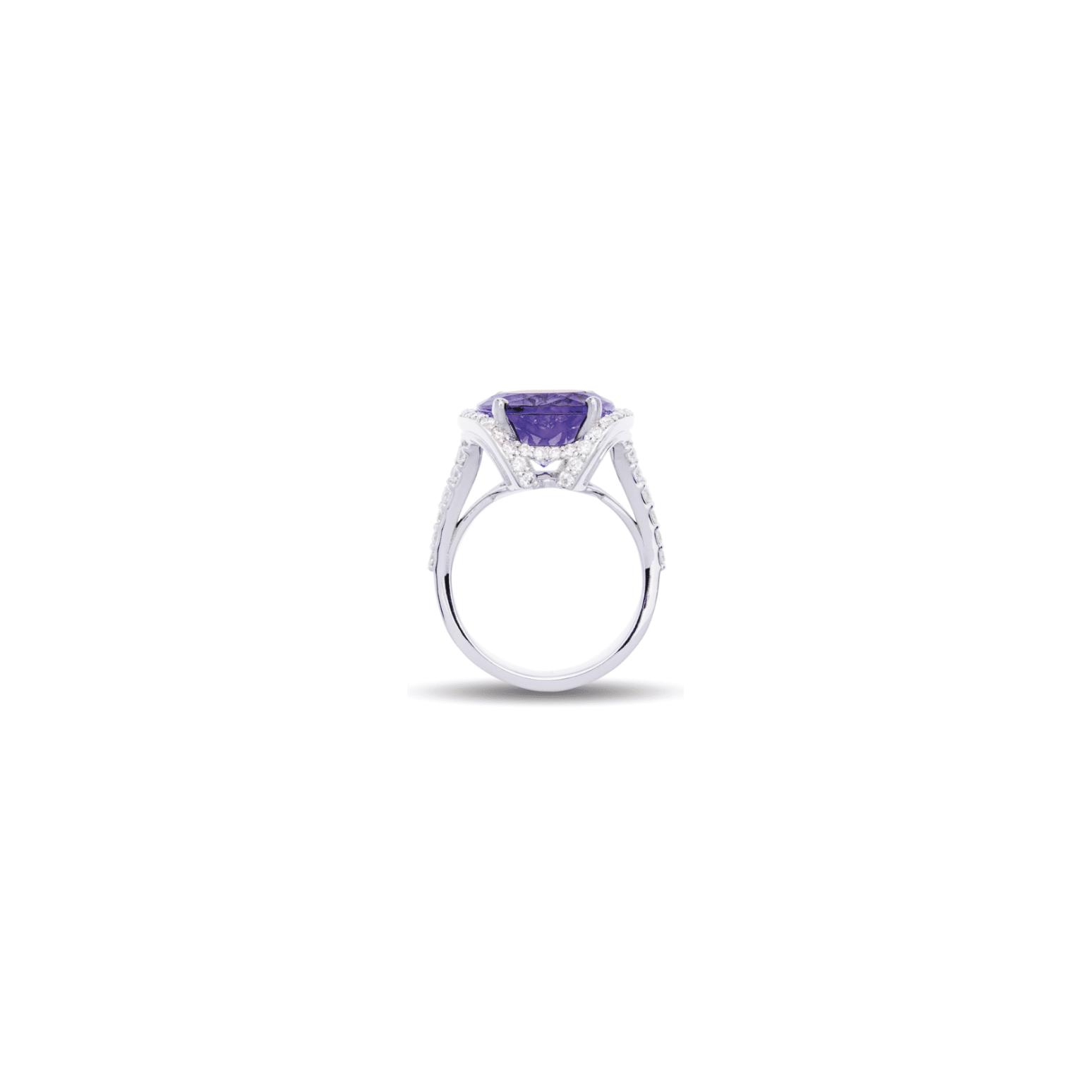Bague Raynal Sissi en or blanc, diamants et tanzanite
