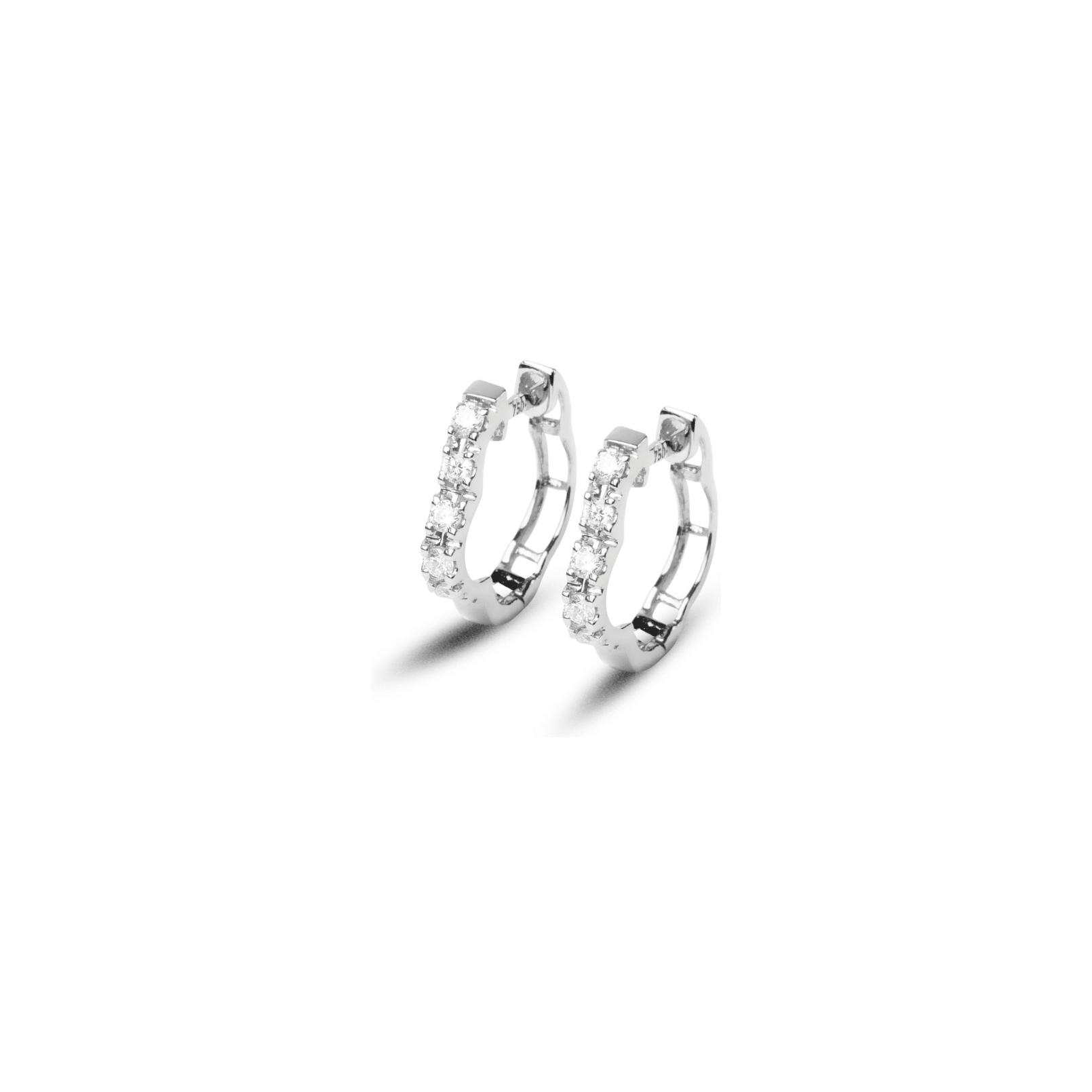 Boucles d'oreilles Raynal en or blanc et diamants