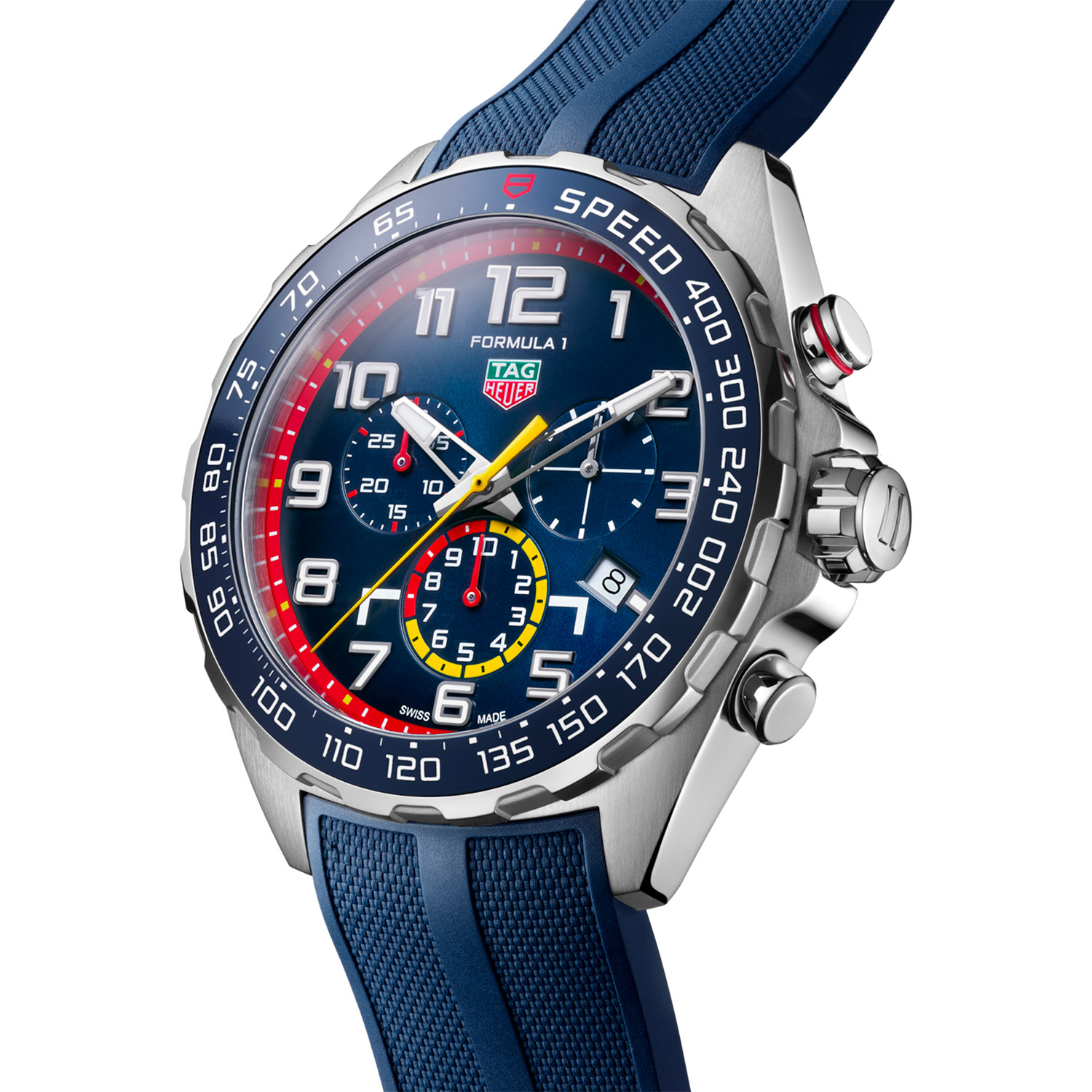 Montre TAG Heuer Formula 1 x Red Bull Racing Édition Spéciale cadran Bleu bracelet Caoutchouc CAZ101AL.FT8052