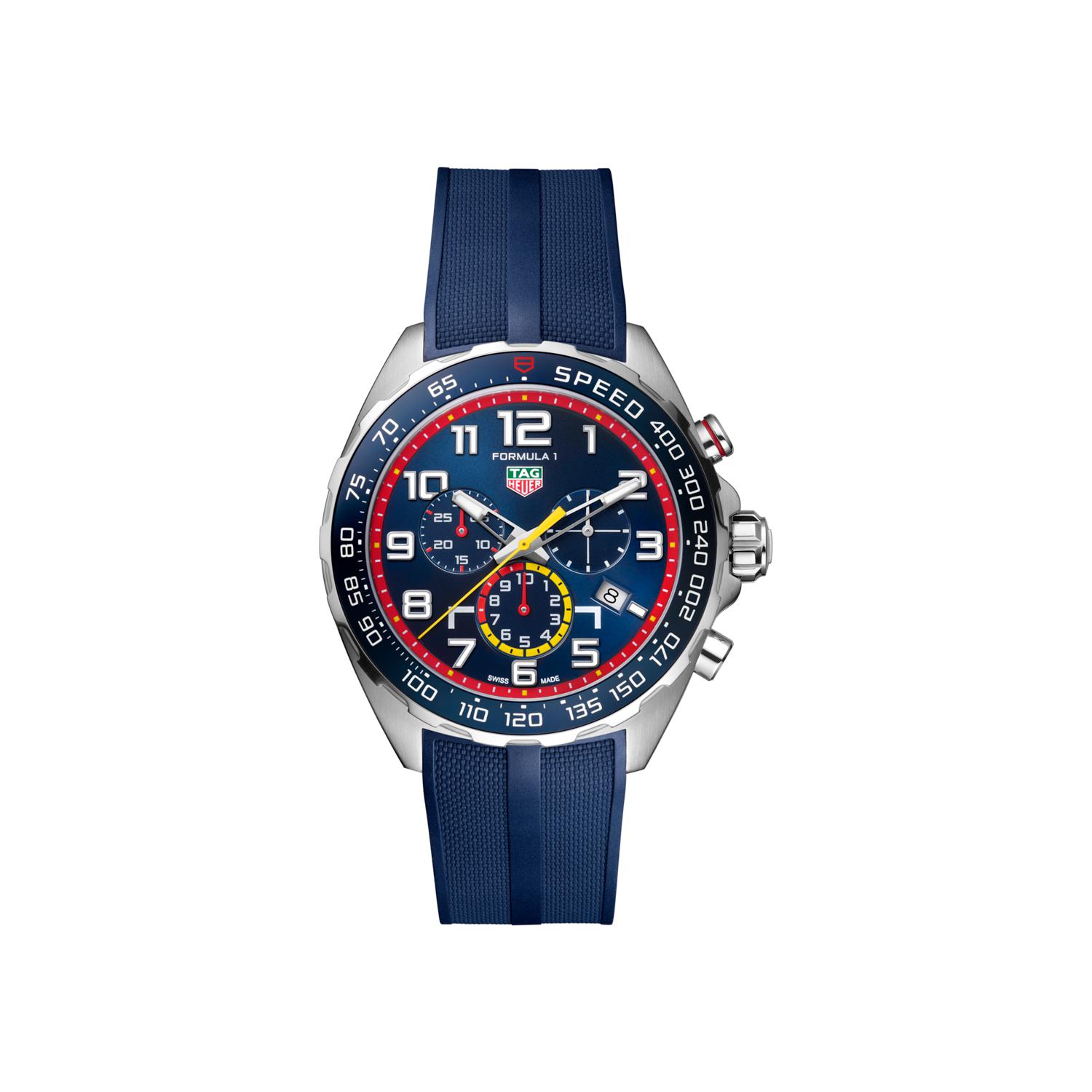 Montre TAG Heuer Formula 1 x Red Bull Racing Édition Spéciale cadran Bleu bracelet Caoutchouc CAZ101AL.FT8052