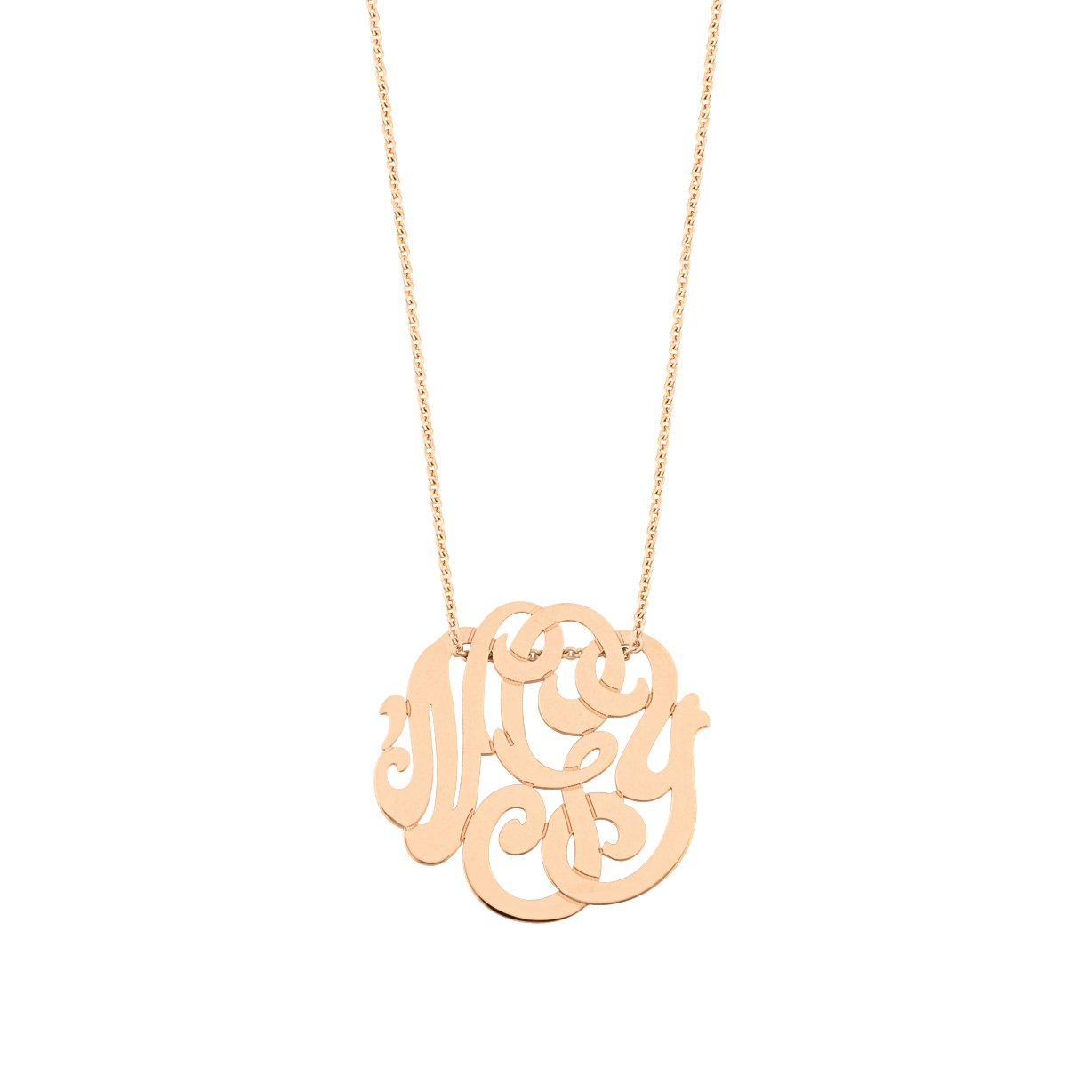 Collier GINETTE NY MONOGRAMS en or rose