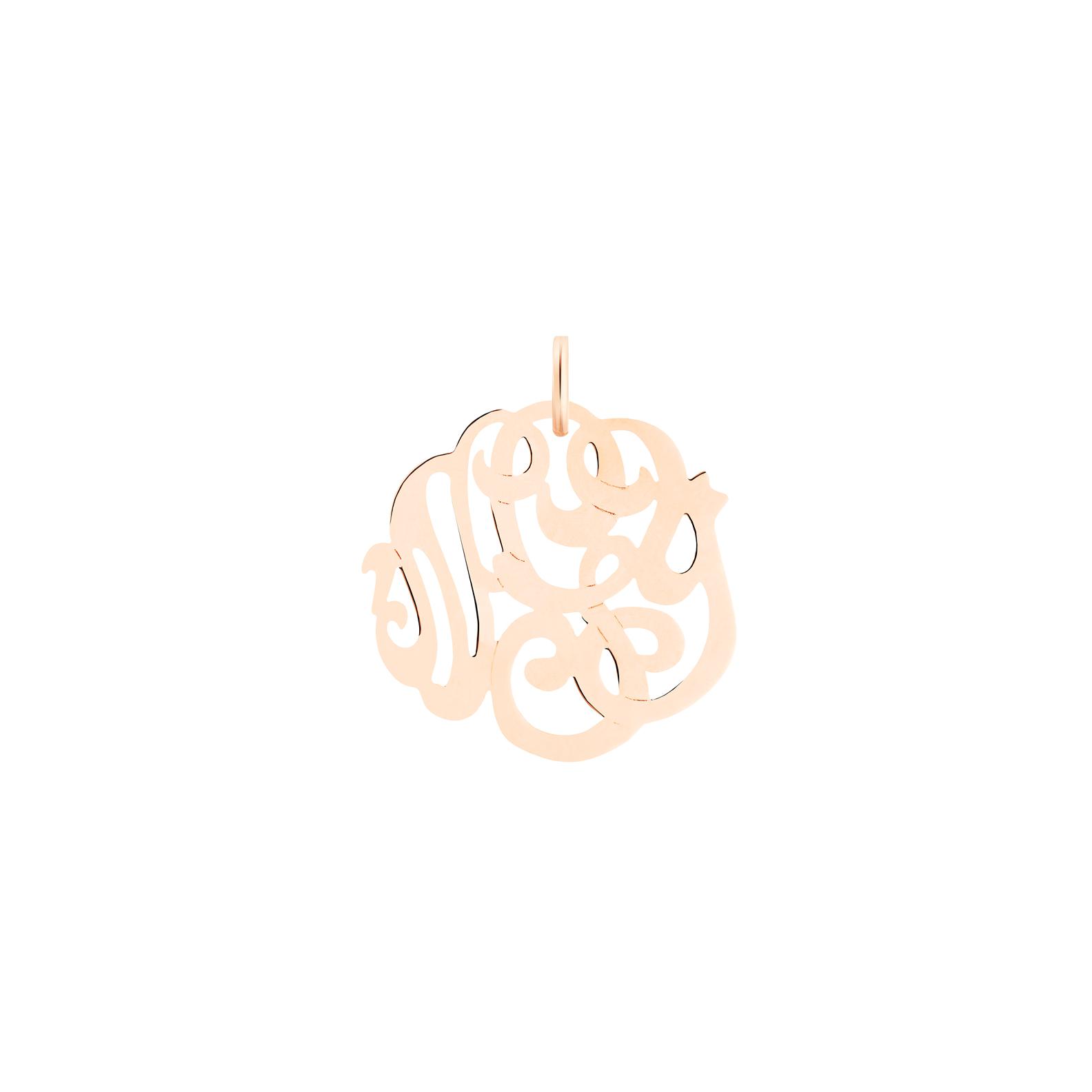 Pendentif Ginette NY CHARMS en or rose