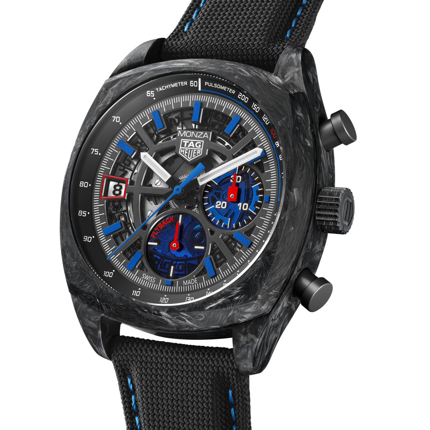 Montre TAG Heuer Monza Flyback Chronometer Édition Limitée bracelet Textile CR5090.FN6001