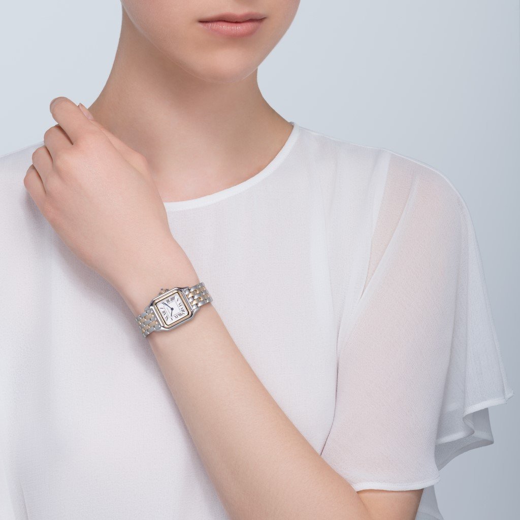Achat Montre Panthère de Cartier, MM, or jaune et acier