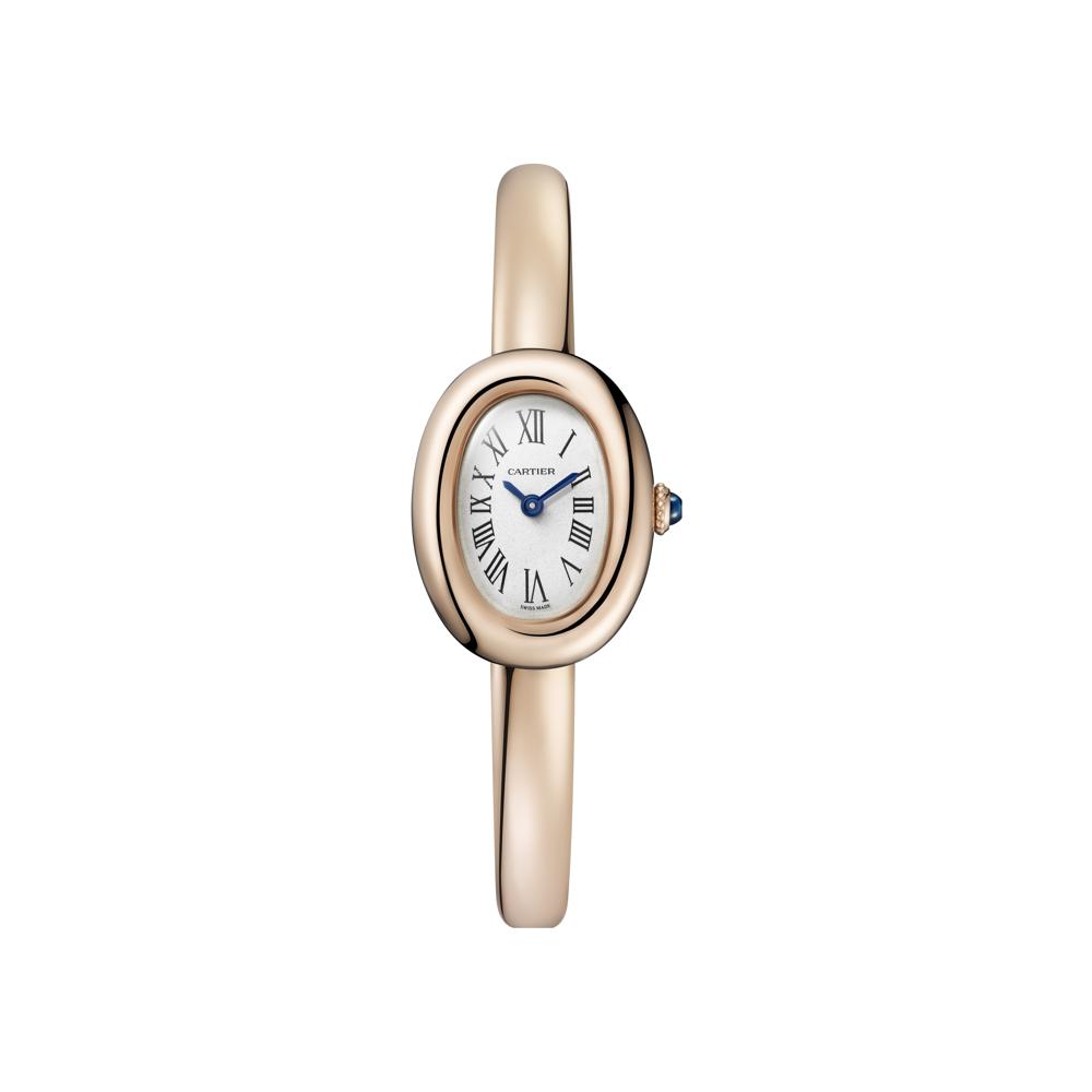 Montre Baignoire de Cartier, Mini modèle, mouvement quartz, or rose