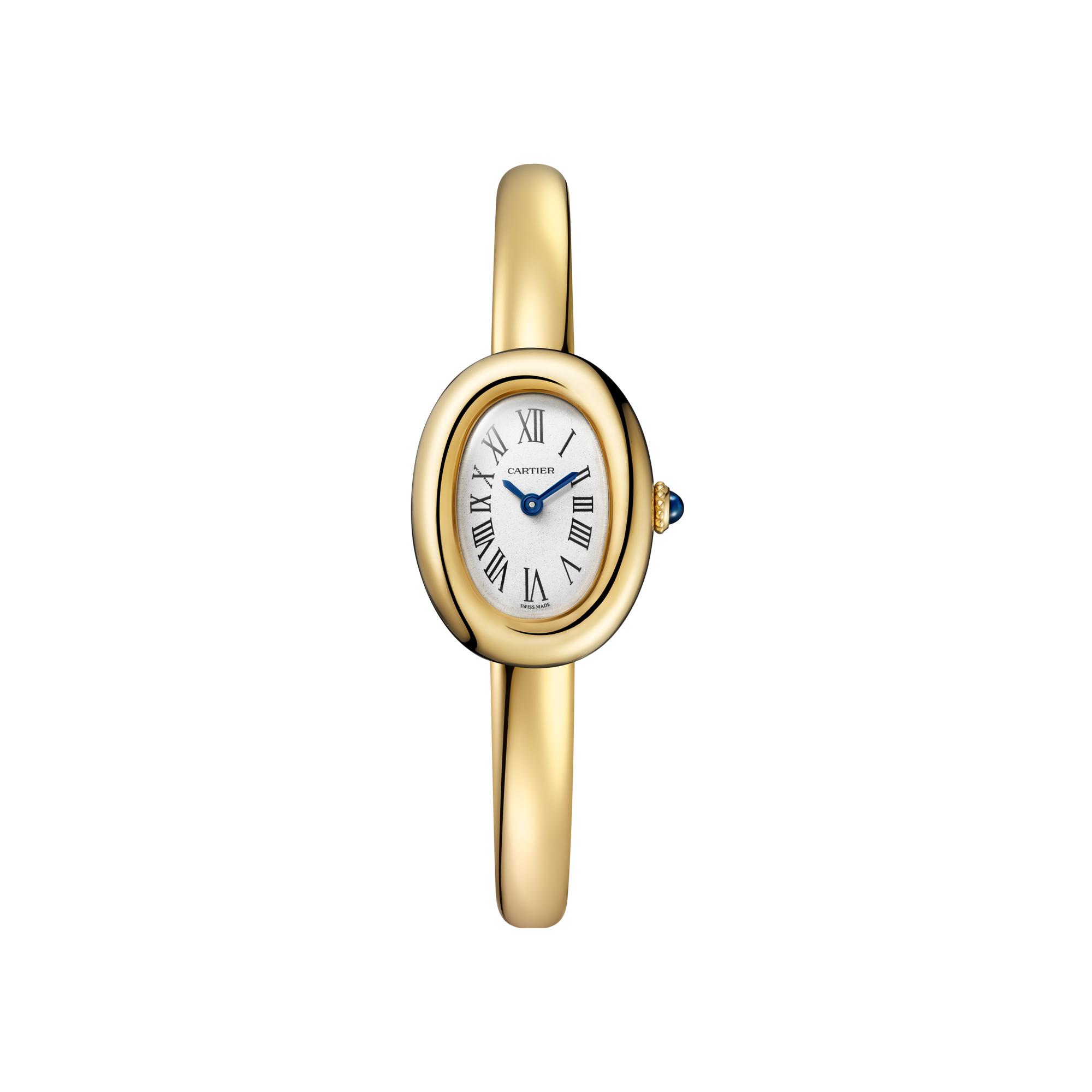 Montre Cartier Baignoire Mini modèle, taille 16, mouvement quartz, or jaune