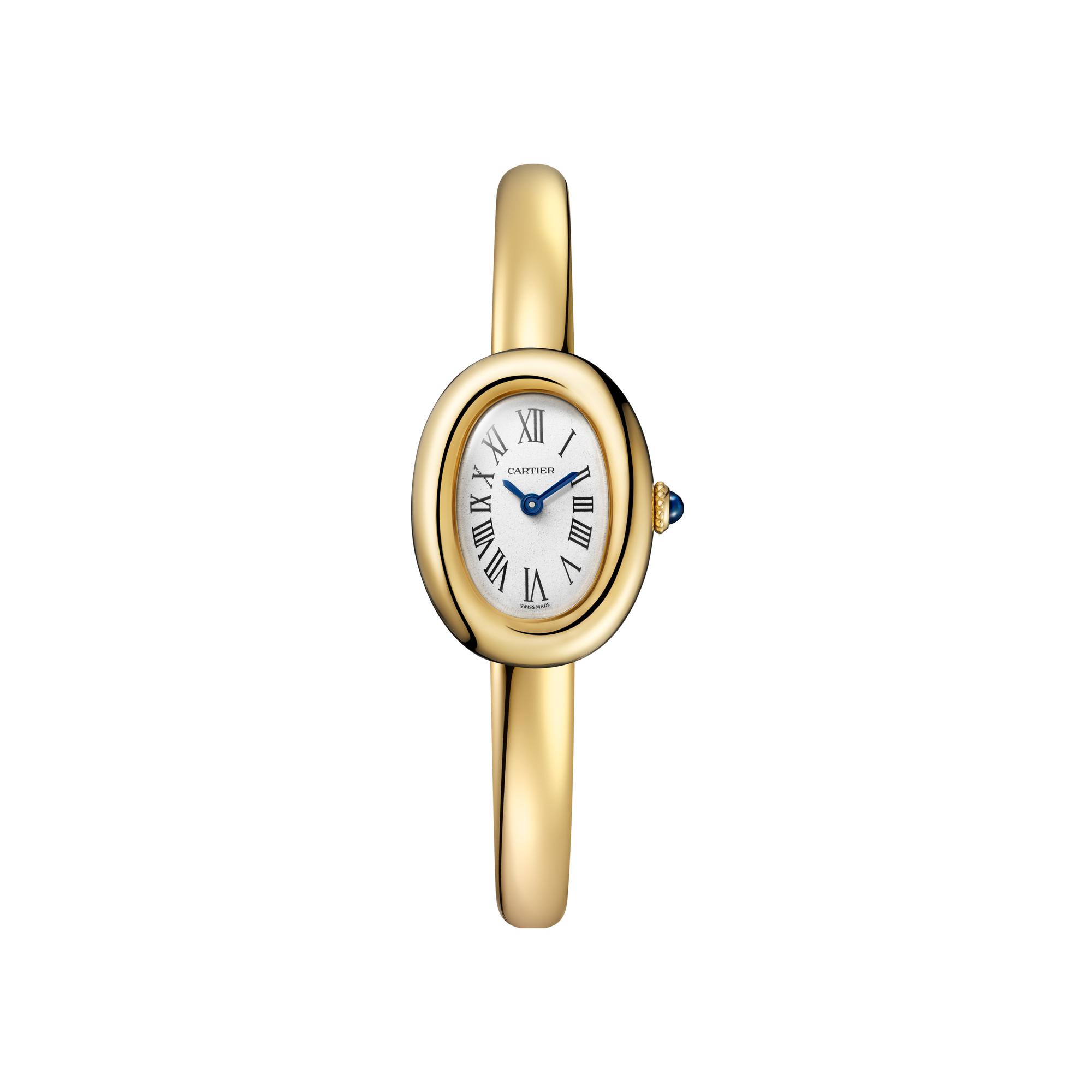 Montre Cartier Baignoire Mini modèle, taille 15, mouvement quartz, or jaune