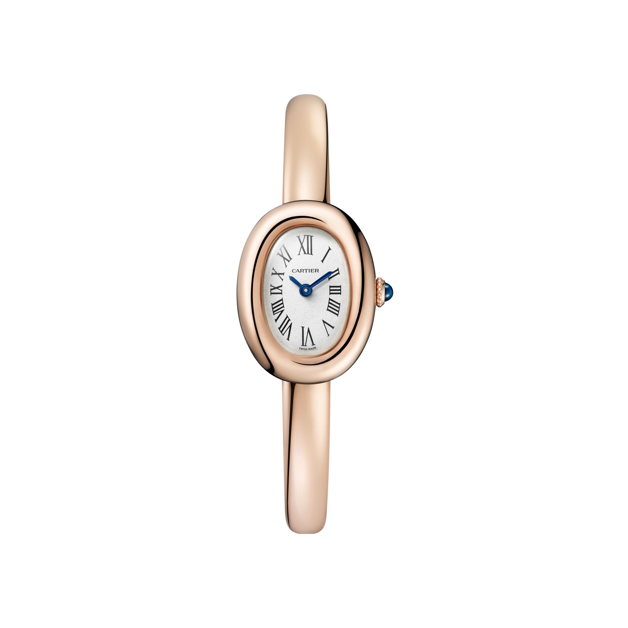 Montre Baignoire de Cartier Mini modèle, taille 17, mouvement quartz, or rose