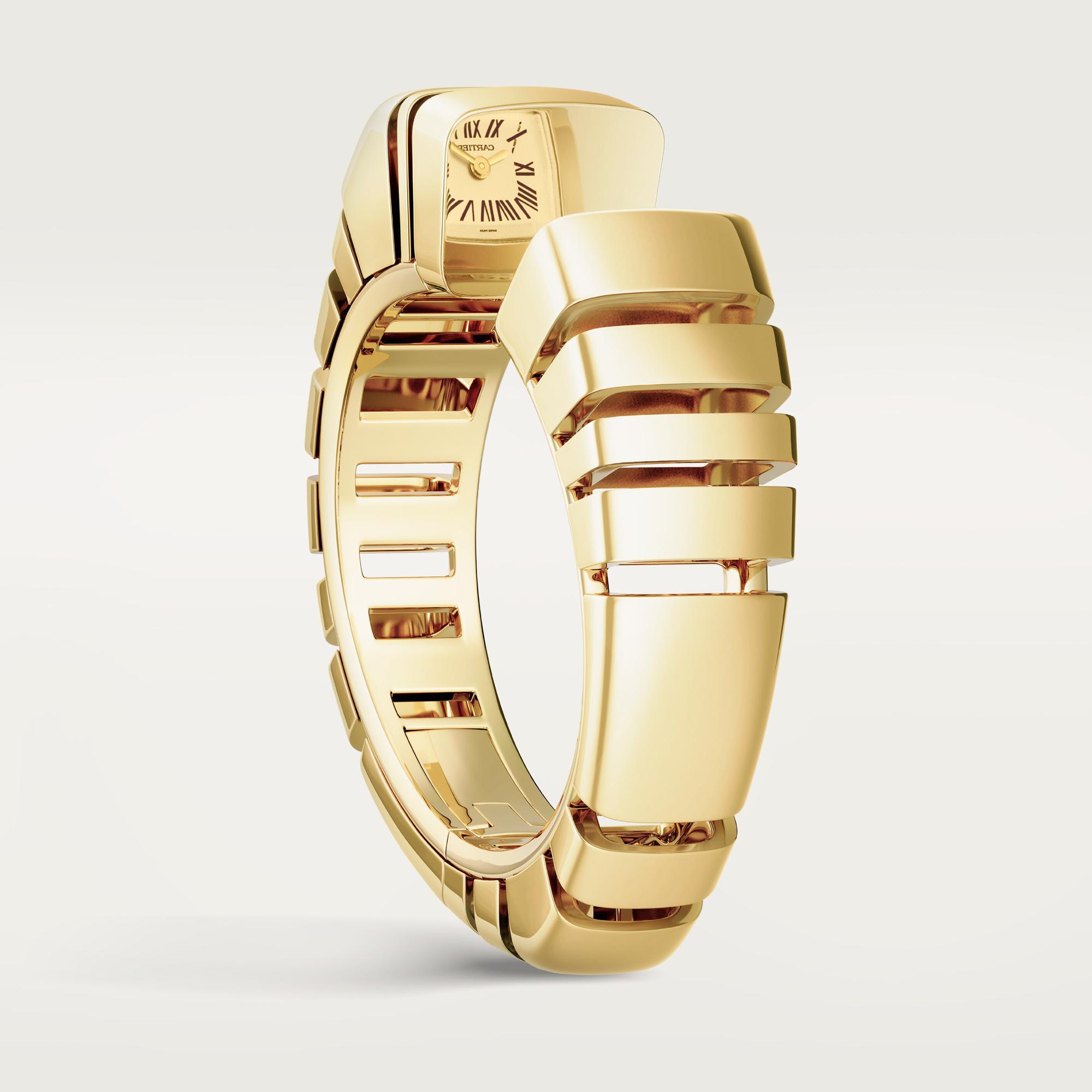 Montre Reflection de Cartier, quartz, or jaune