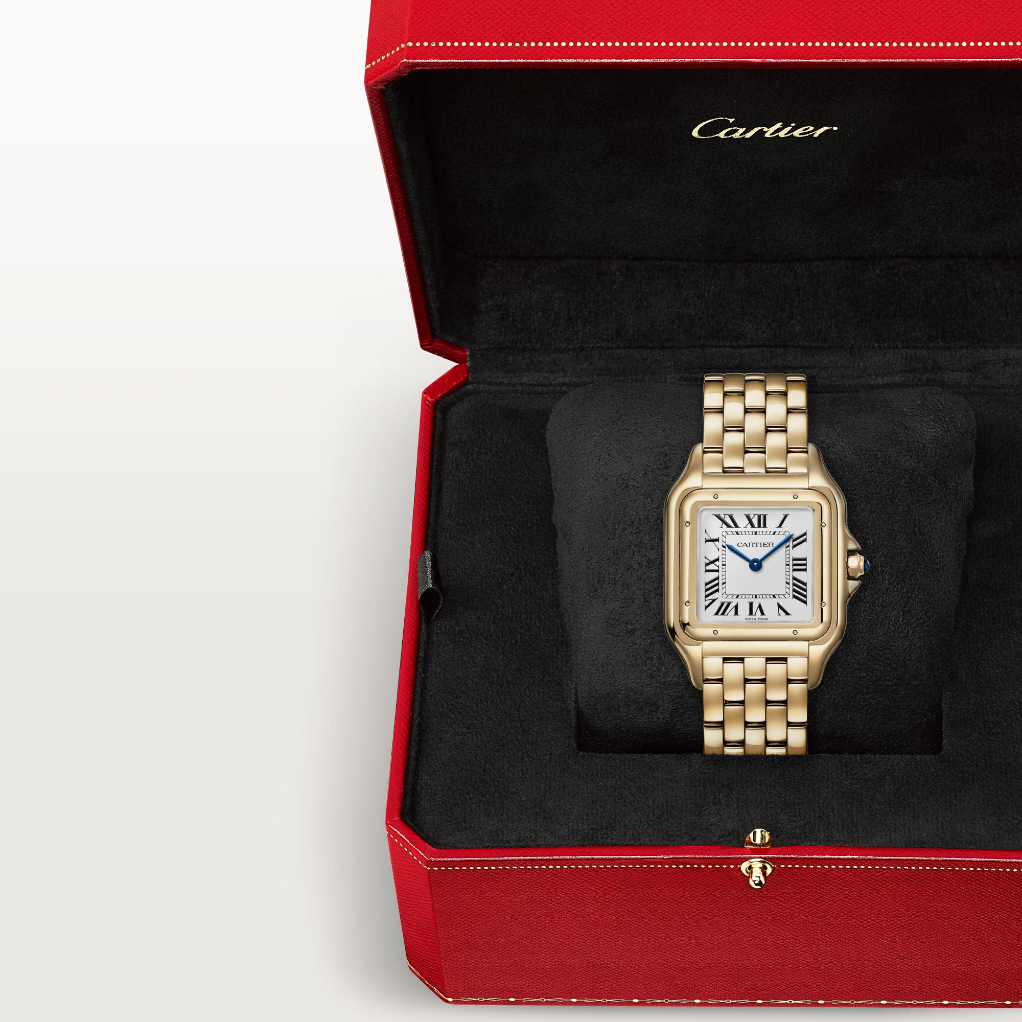 Montre Panthère de Cartier, Grand modèle, quartz, or jaune 