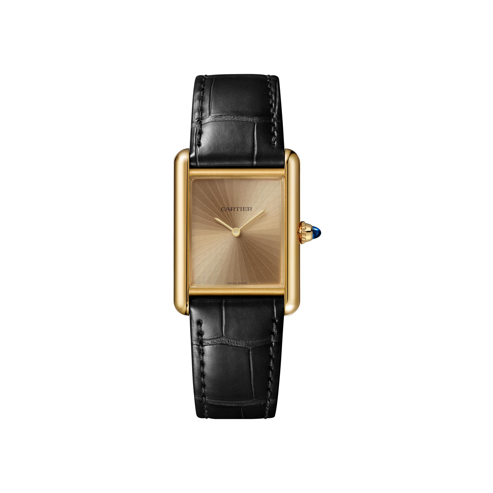Montre Tank Louis Cartier Moyen modèle, or jaune, mouvement manuel