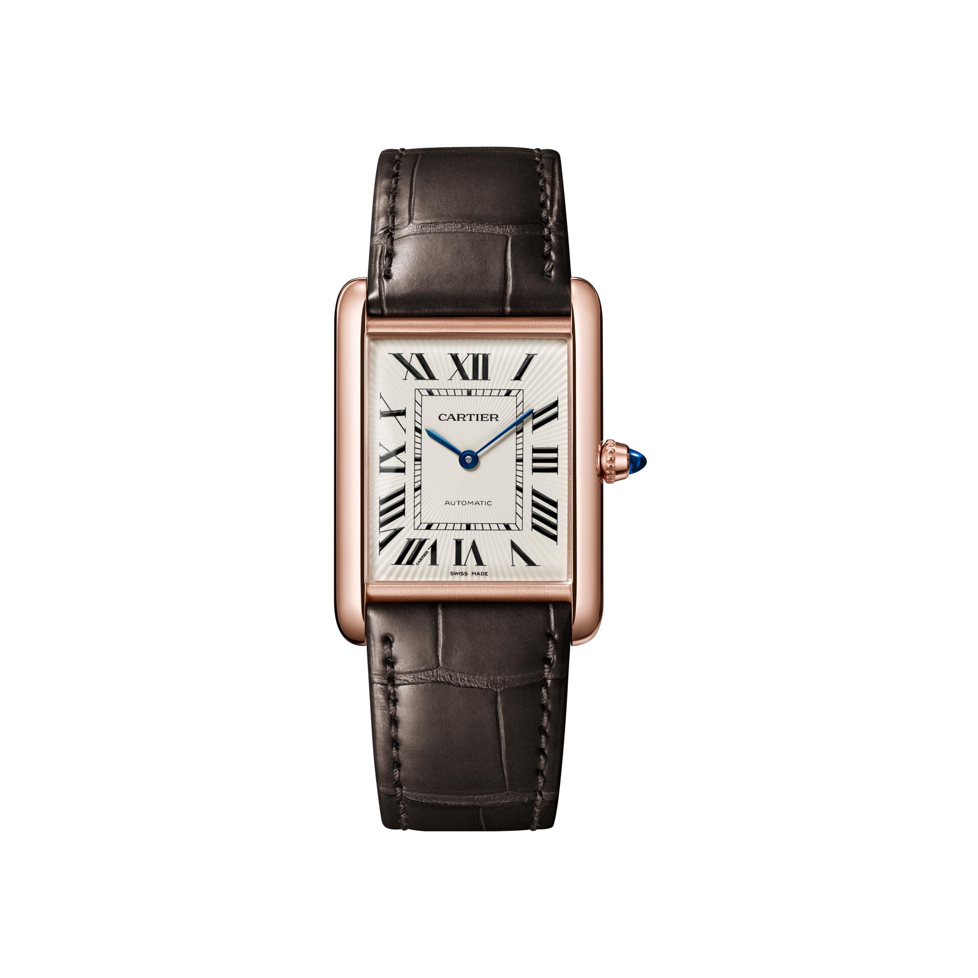 Montre Tank Louis Cartier Grand modèle, mouvement automatique, or rose