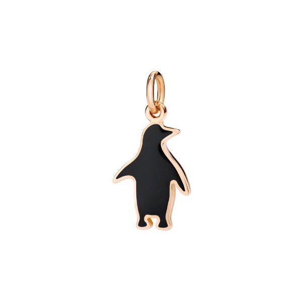 Pendentif DoDo Pingouin En Or Rose Et Émail - Or Rose 375/1000ème/Email - Rose