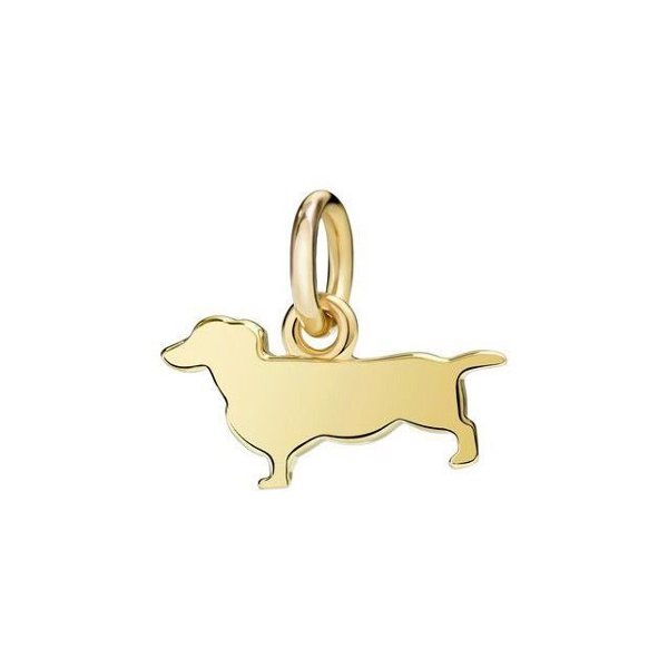 Pendentif DoDo Teckel petit modèle en Or jaune