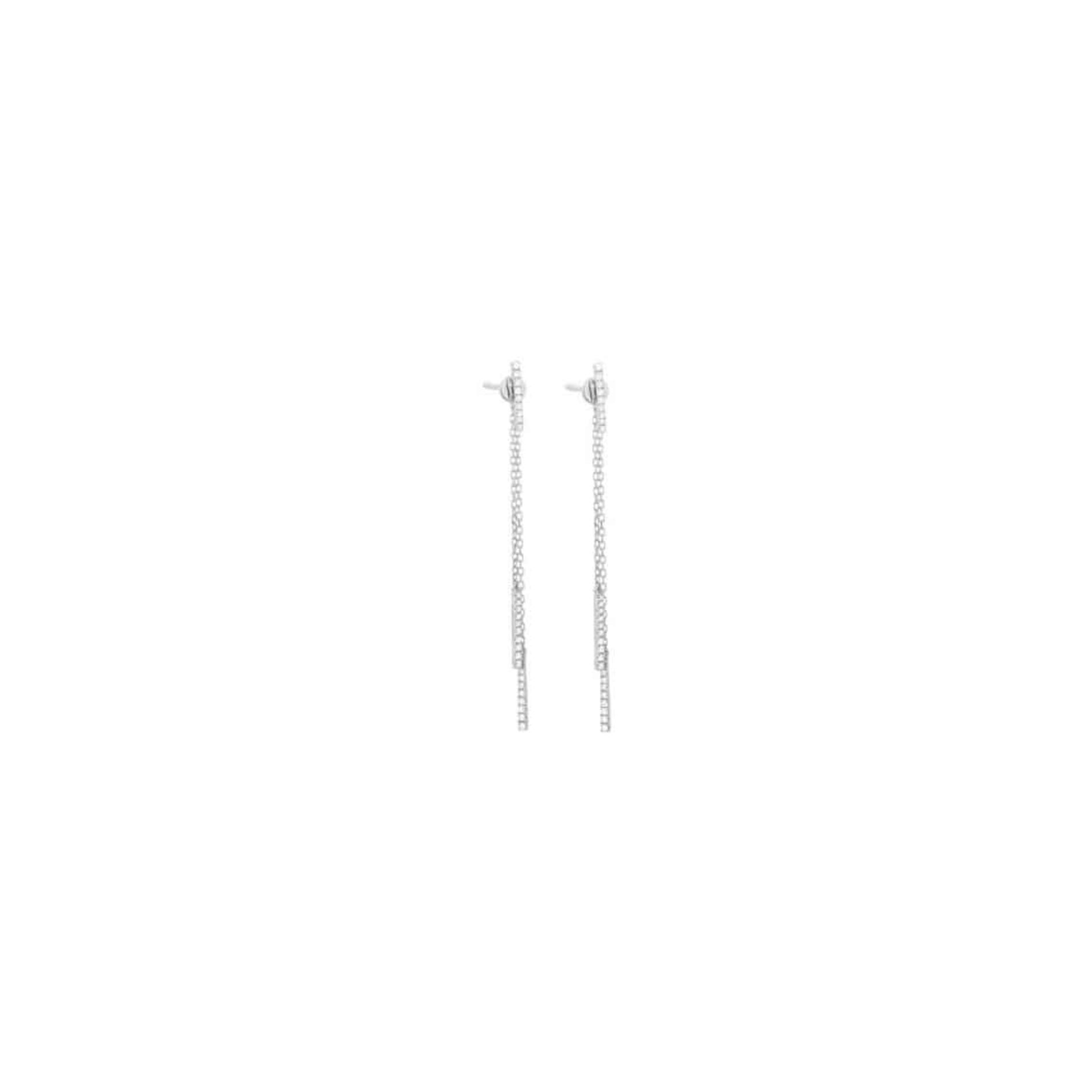 Boucles d'oreilles Raynal en or blanc et diamants