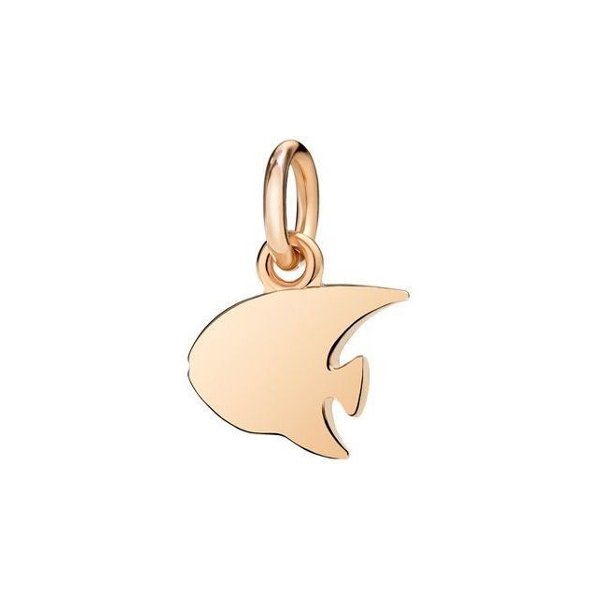 Pendentif DoDo Poisson ange petit modèle en Or rose