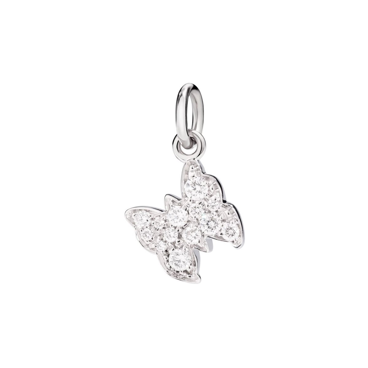 Pendentif DoDo Papillon en or blanc et diamants