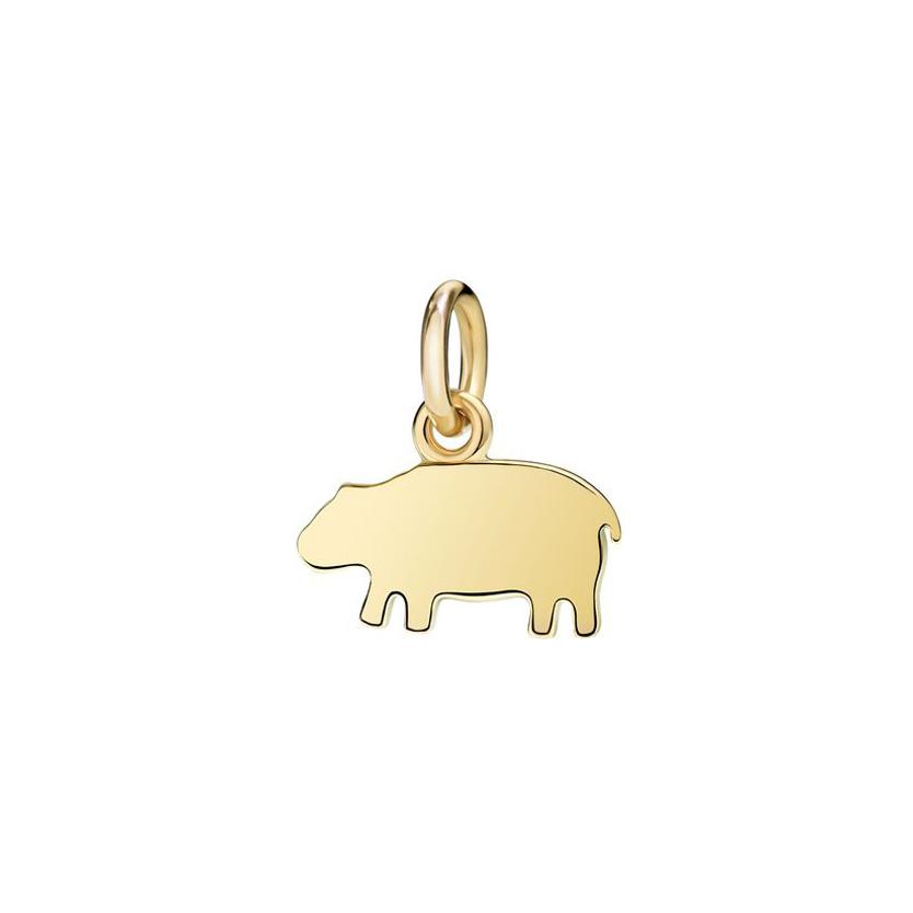 Pendentif DoDo Hippopotame en or jaune