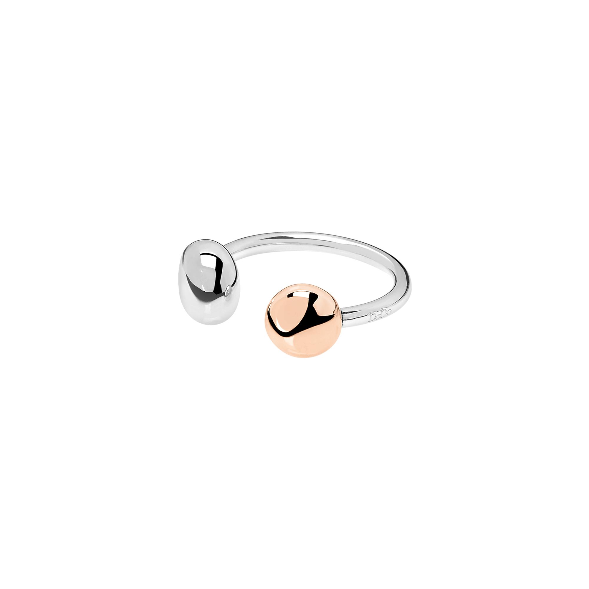 Bague Dodo Pepita en argent et or rose
